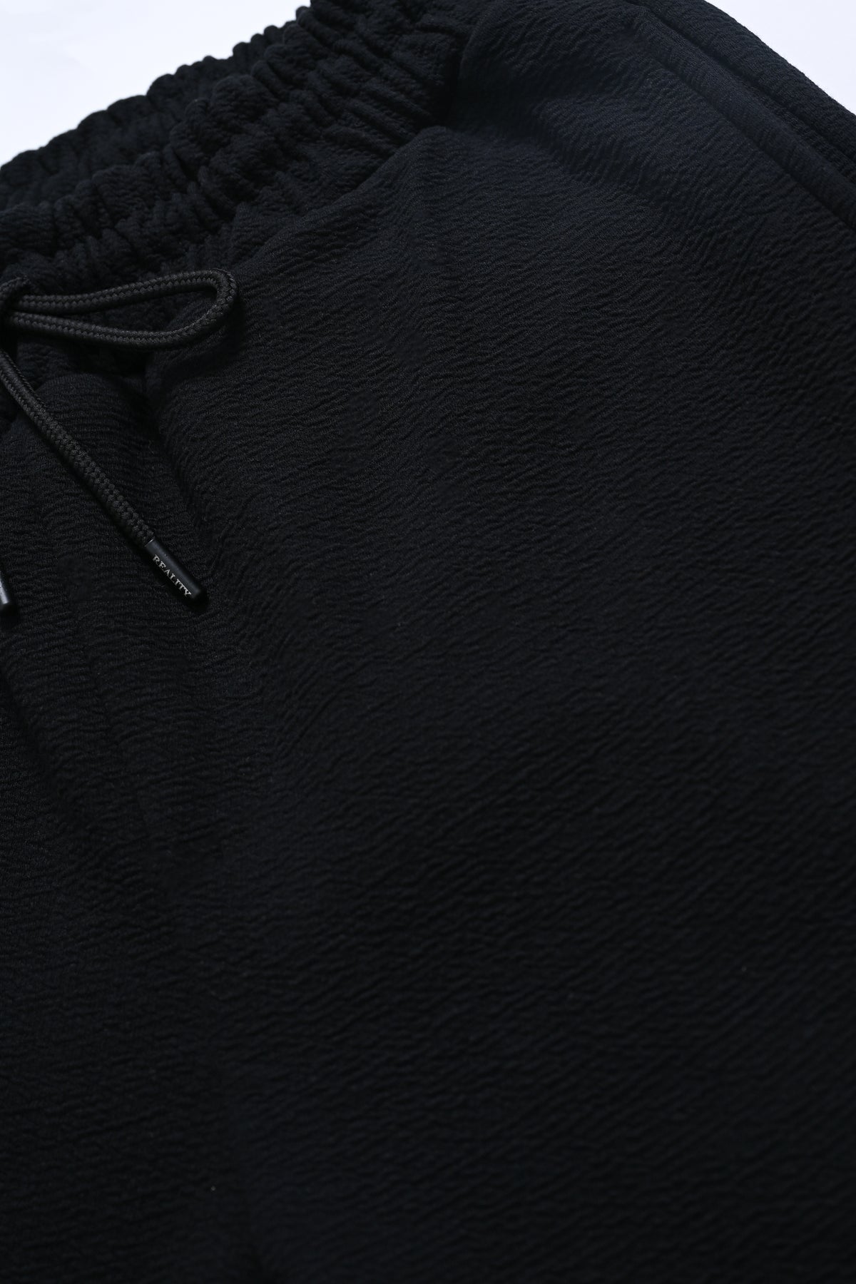 MEN DENIM FLEECE BLACK TROUSER