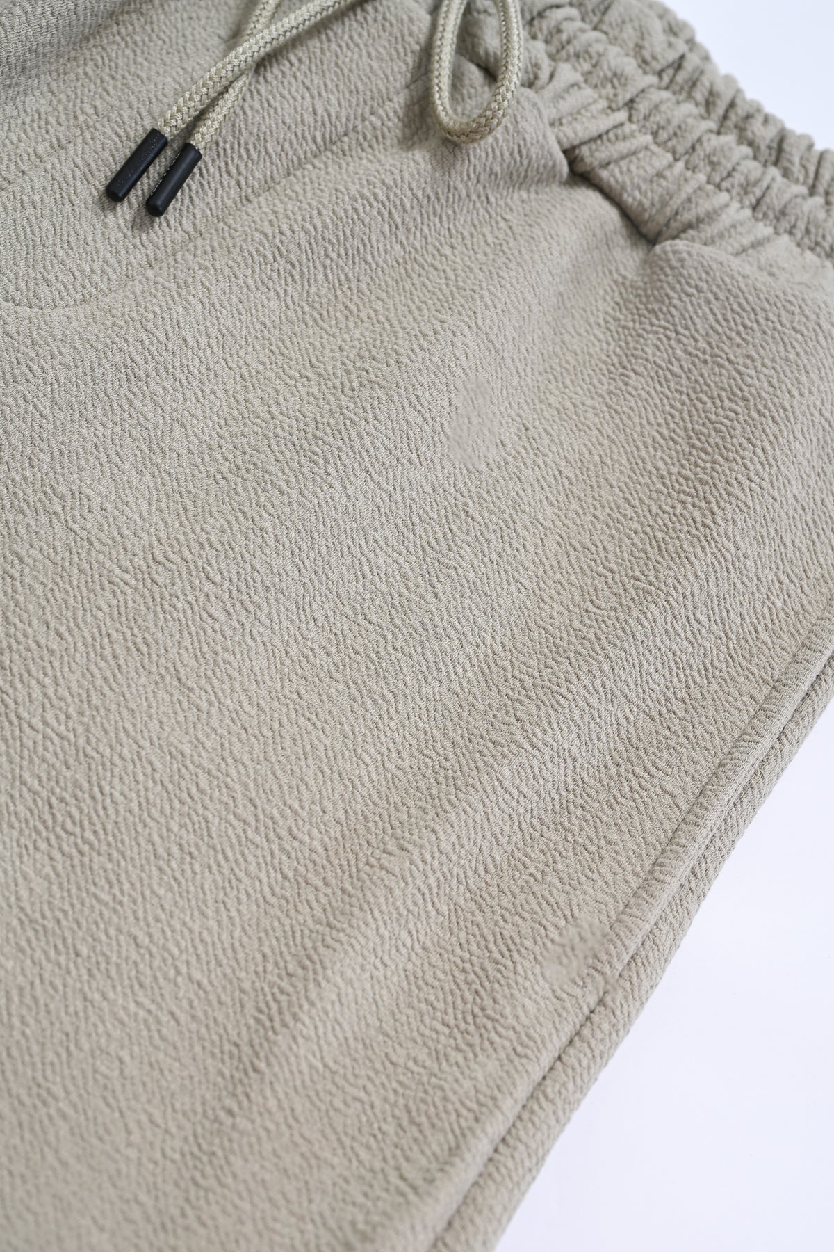 MEN DENIM FLEECE LIGHT GREEN TROUSER Reality