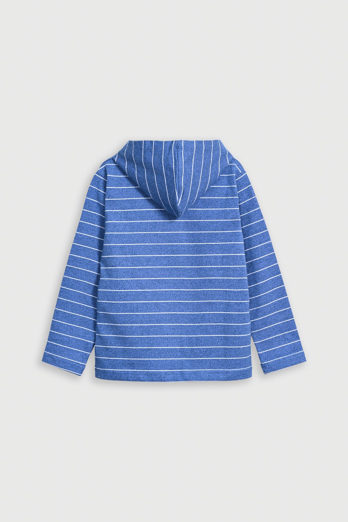 BOY YARN DYED BLUE HOODIE Reality