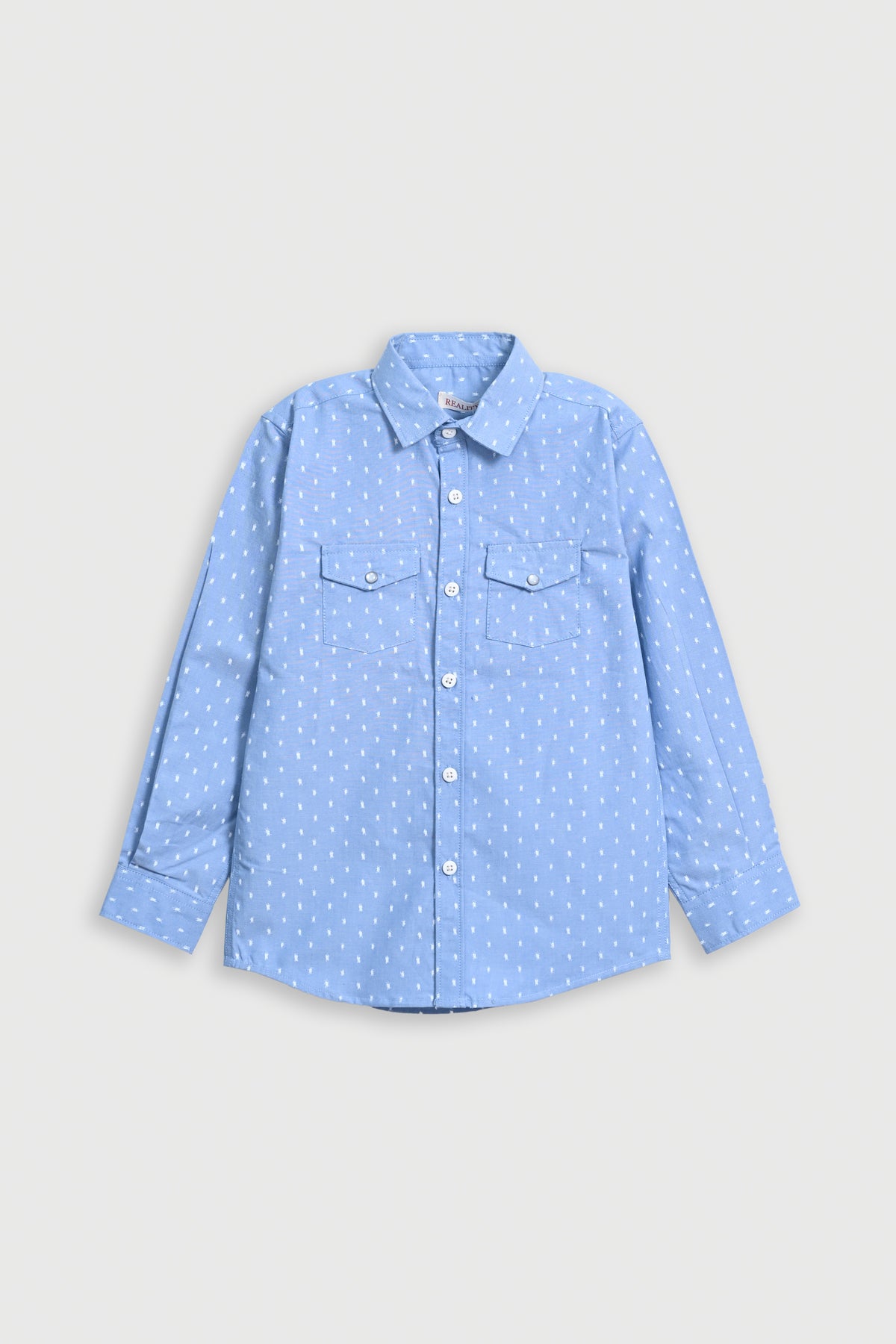 BOY BUTTON DOWN LIGHT BLUE SHIRT Reality