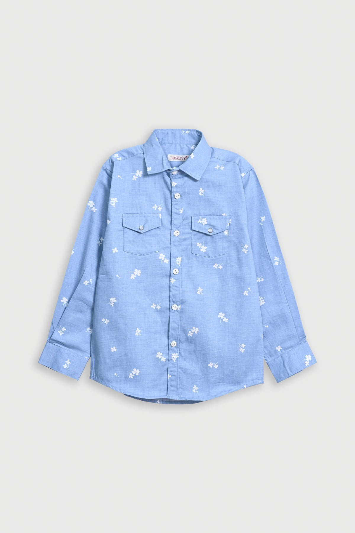 BOY BUTTON DOWN SKY SHIRT Reality