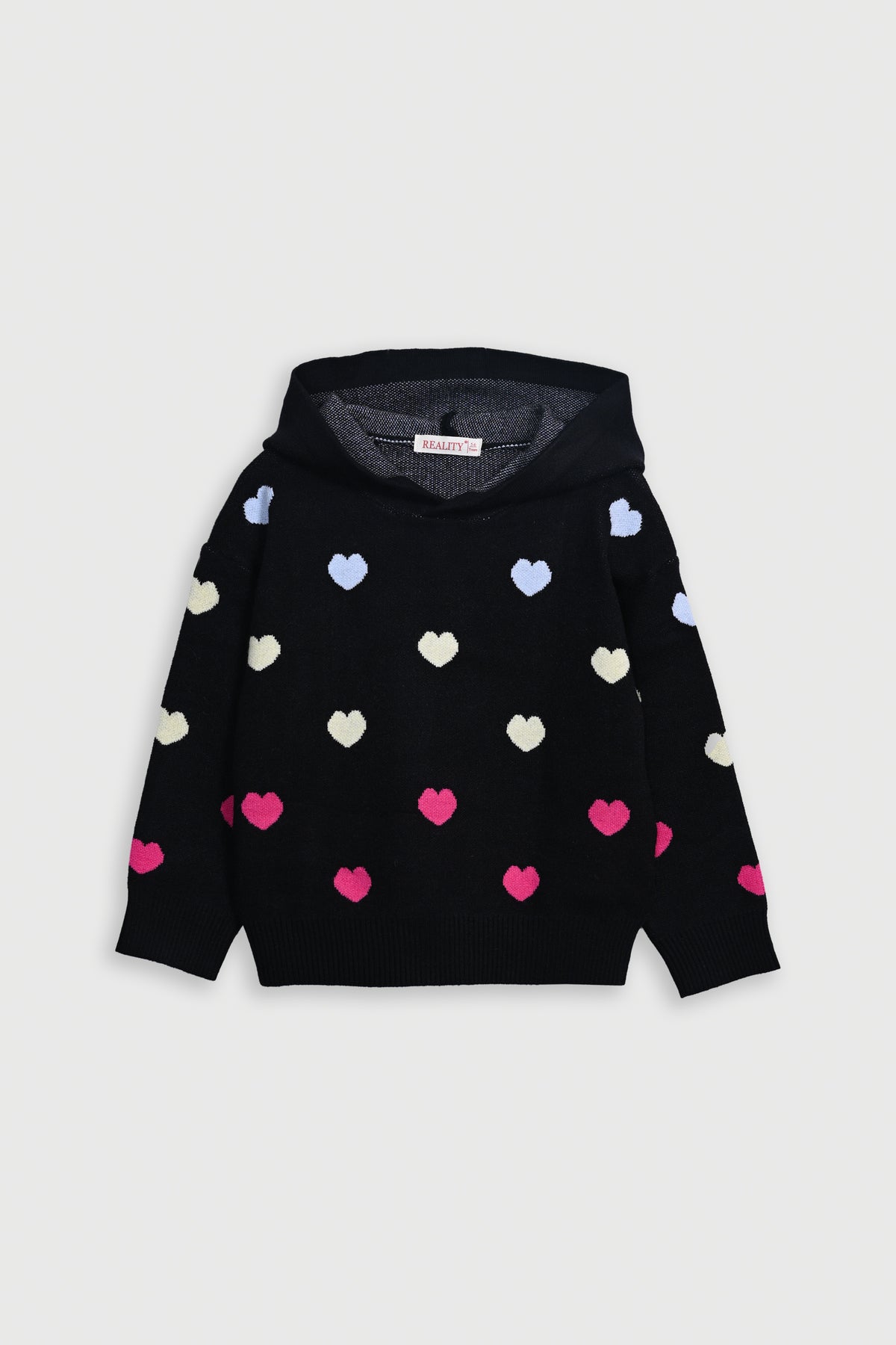 "GIRL MULTI HEART BLACK CO-ORD" Reality