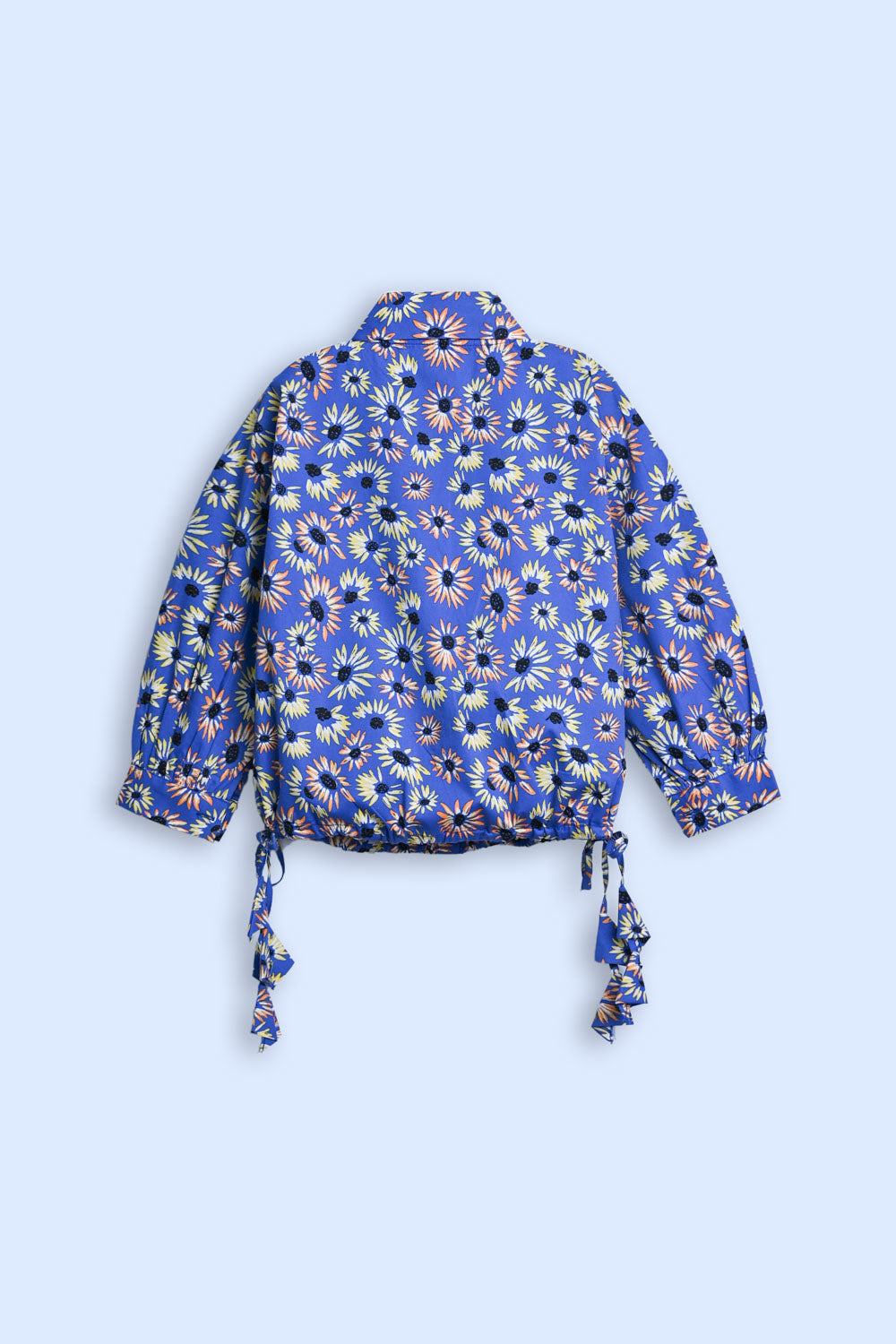 PINK PEONY ROYAL BLUE TOP Reality