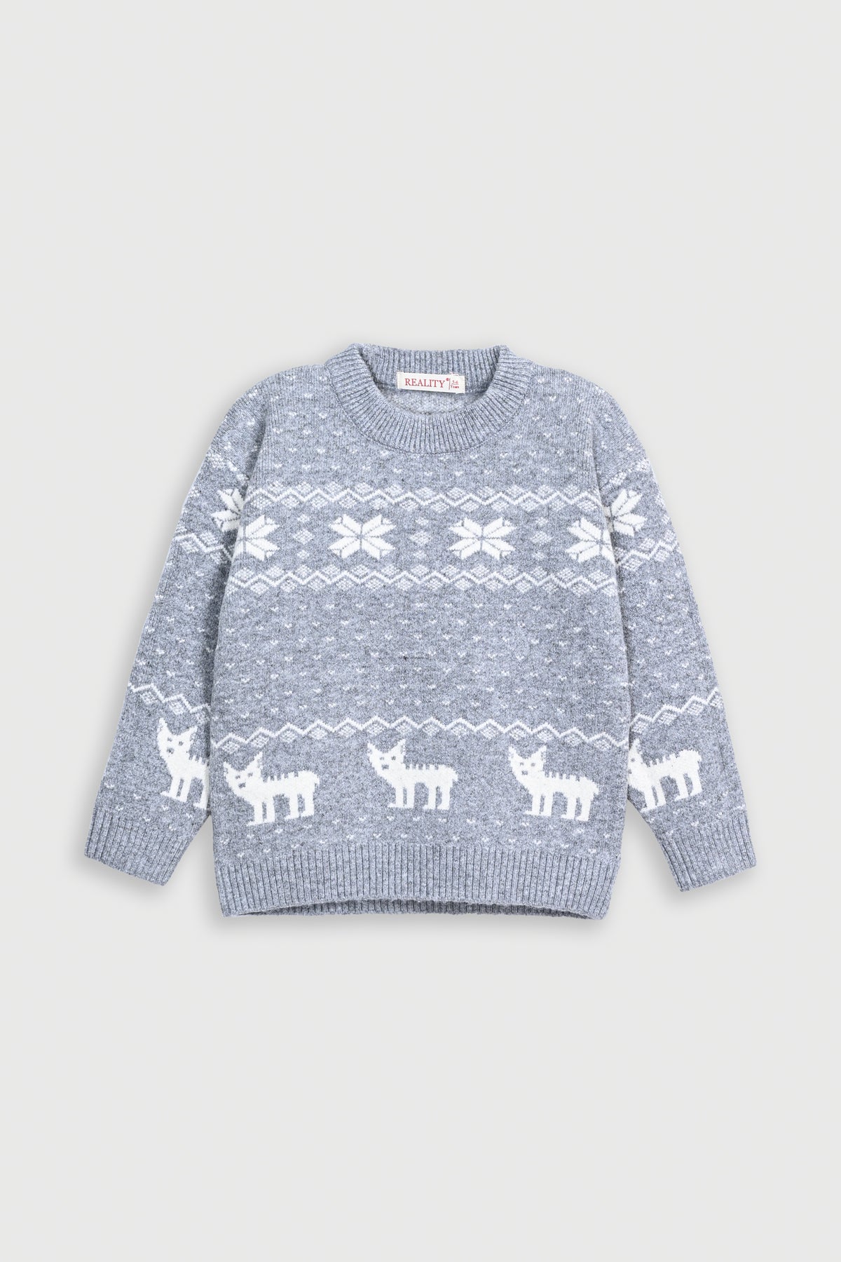 GIRL'S LIGHT GRAY SWEATER Reality