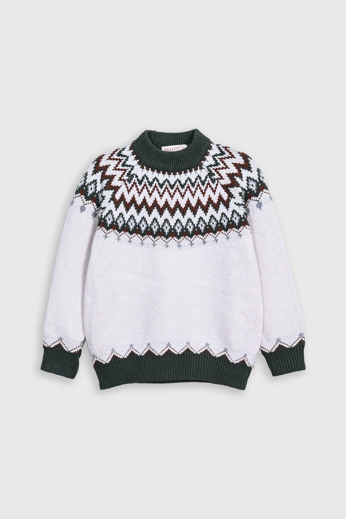 GIRL'S GREEN SWEATER Reality