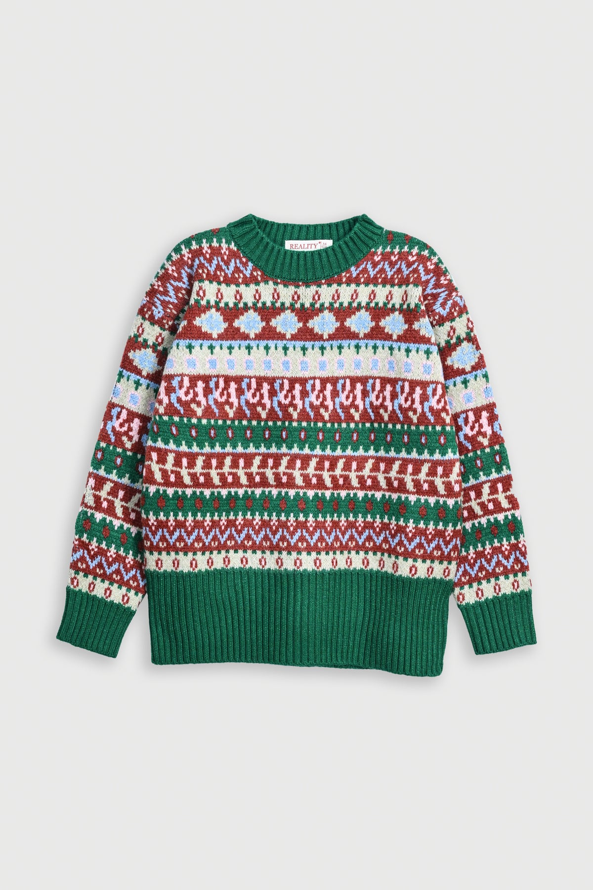 GIRL'S GREEN SWEATER Reality