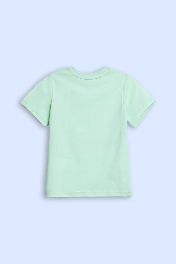 GIRLS SEA GREEN T-SHIRT REALITY