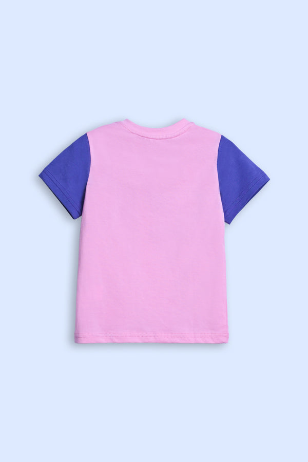 GIRLS BABY PINK T-SHIRT REALITY