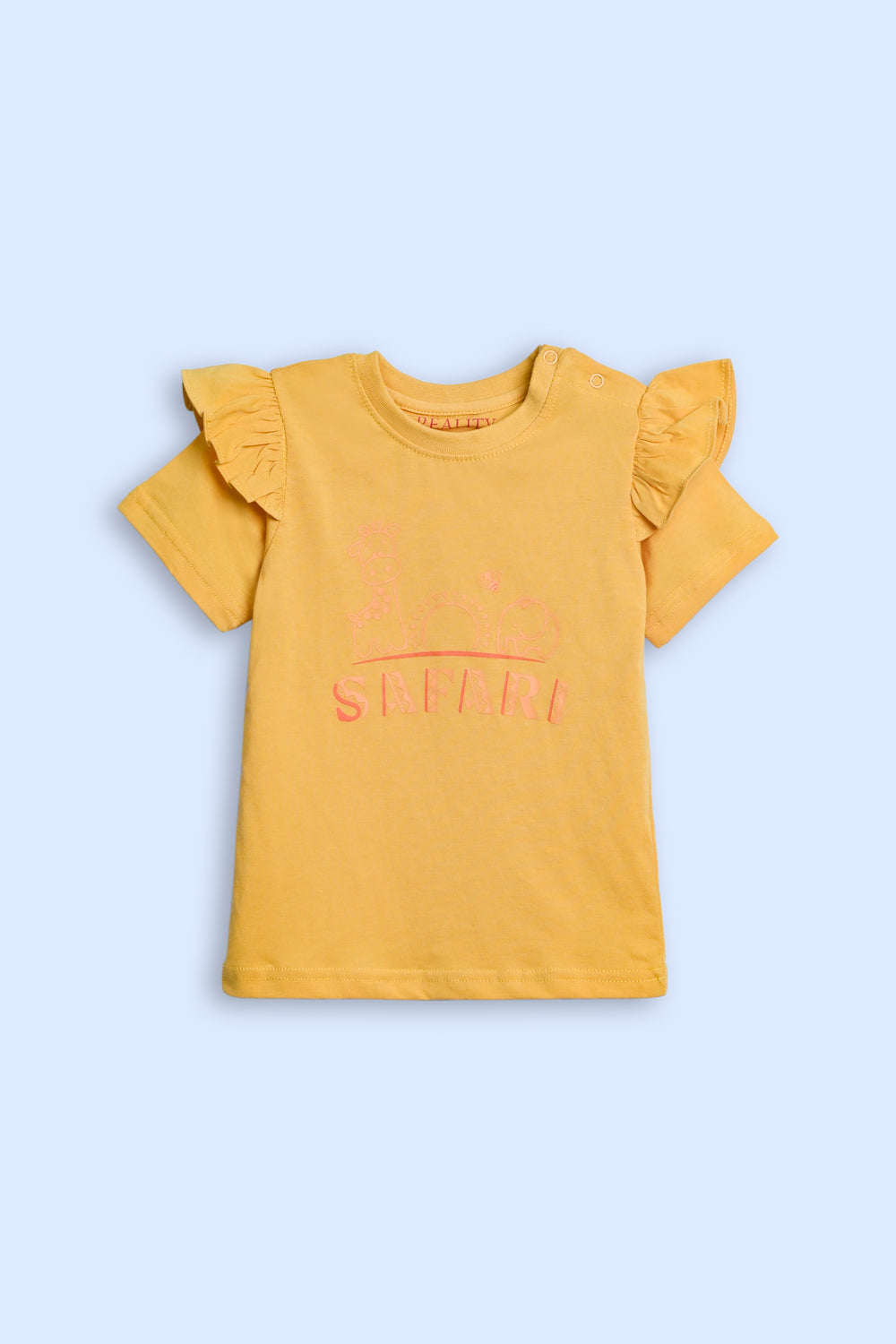 GIRLS MUSTARD T-SHIRT REALITY