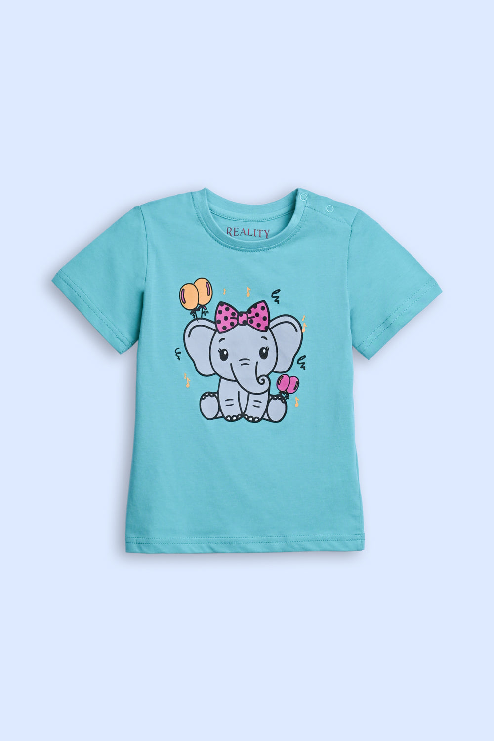 GIRLS SEA GREEN T-SHIRT REALITY