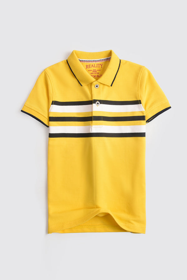 Yellow Striped Polo