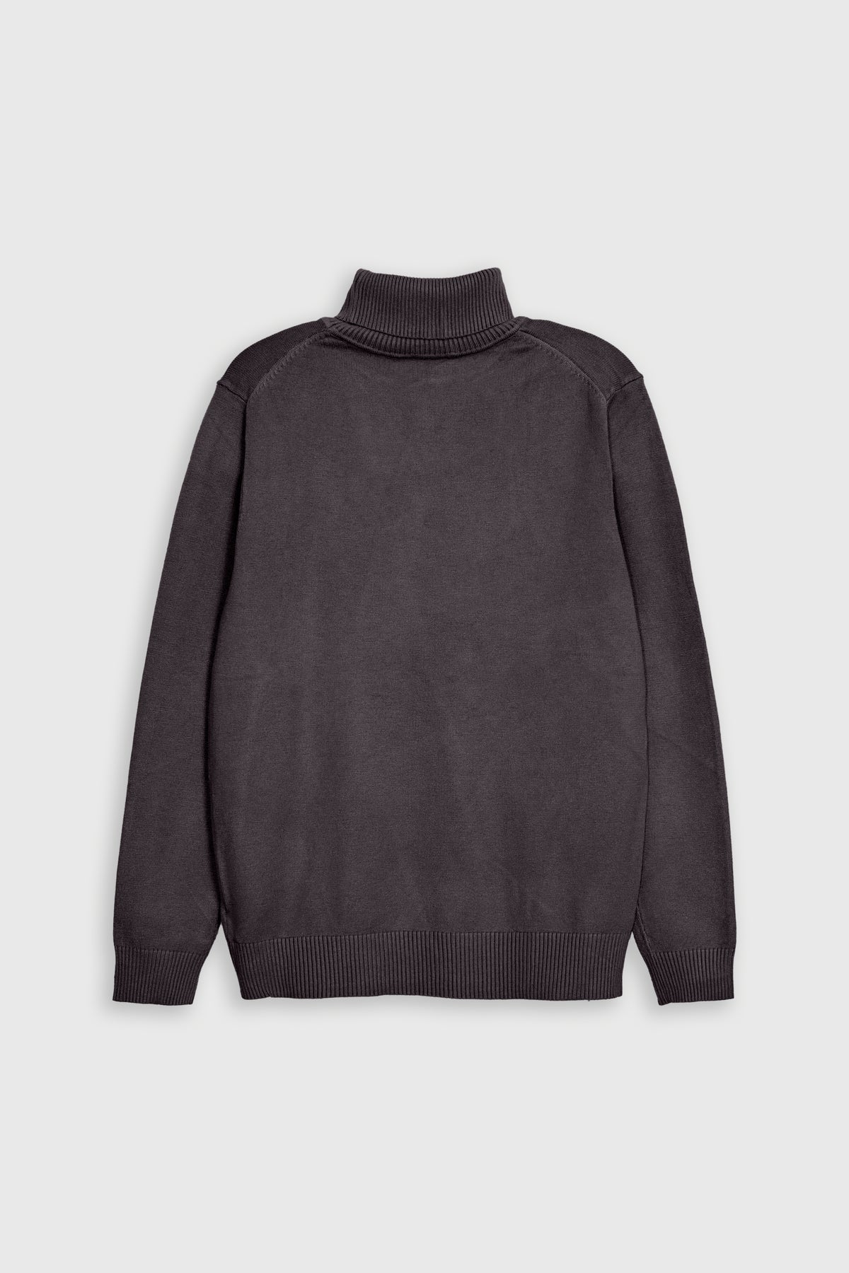 MEN TURTLE NECK CHOCLATE SWEATER Reality
