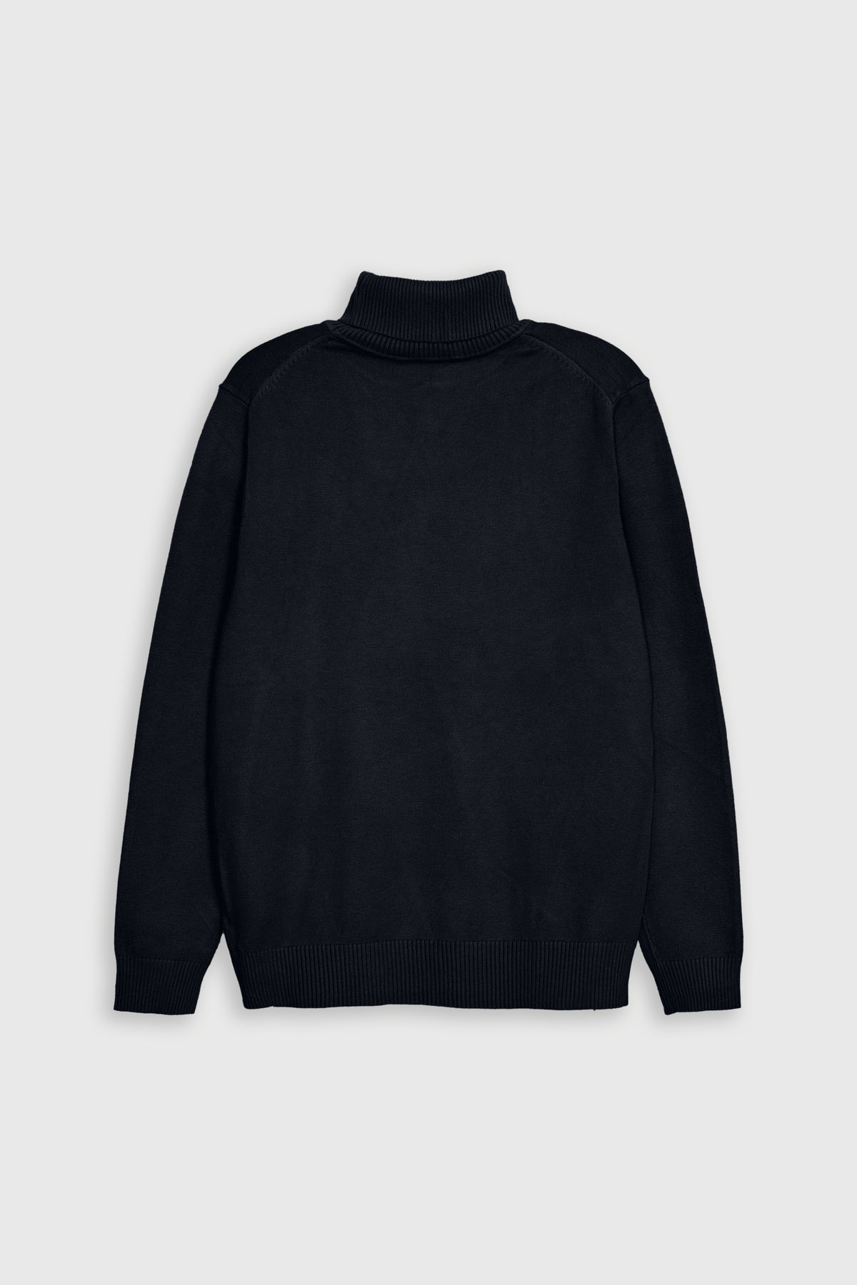 MEN TURTLE NECK BLACK SWEATER Reality
