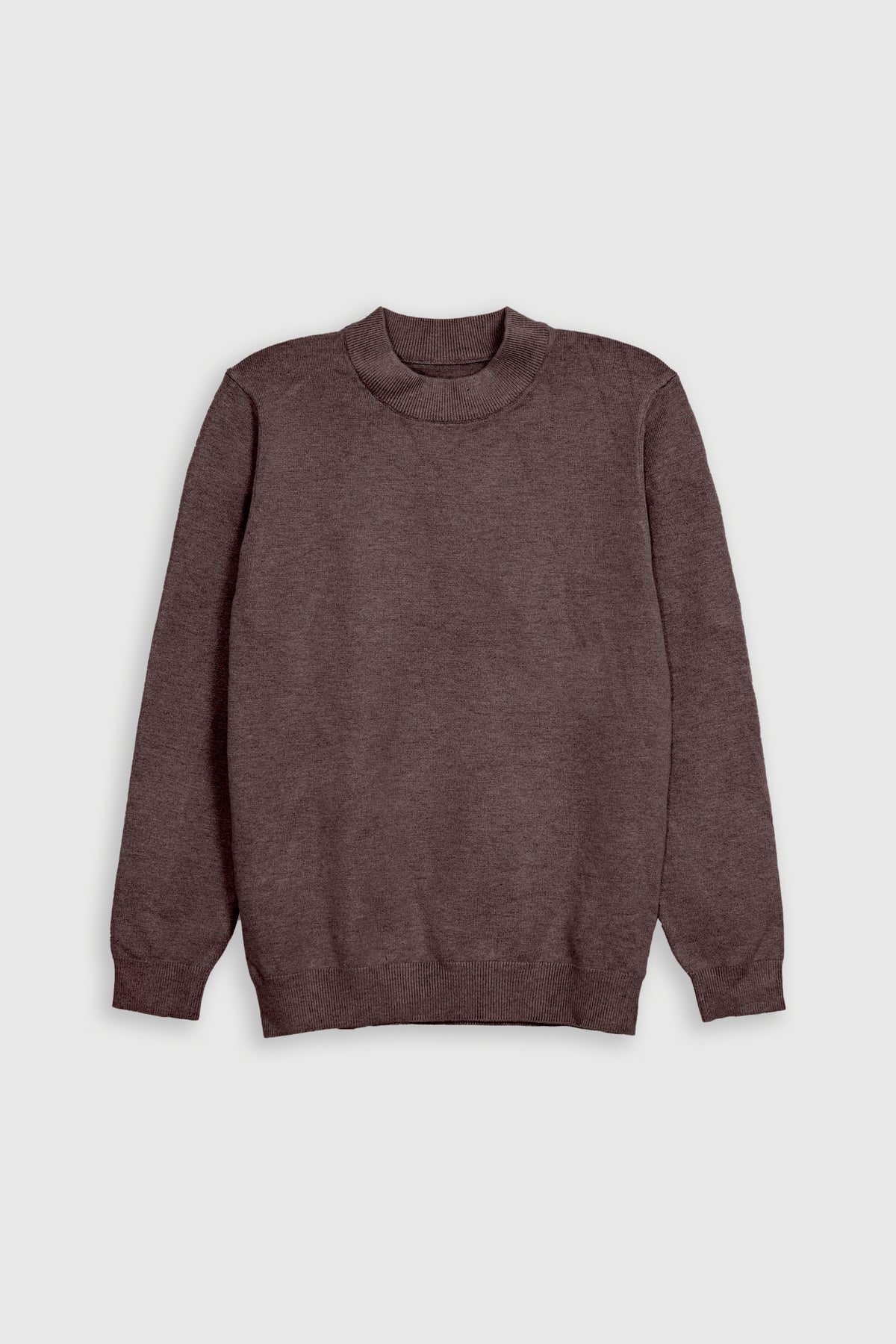 MEN CREW NECK BROWN SWEATER Reality