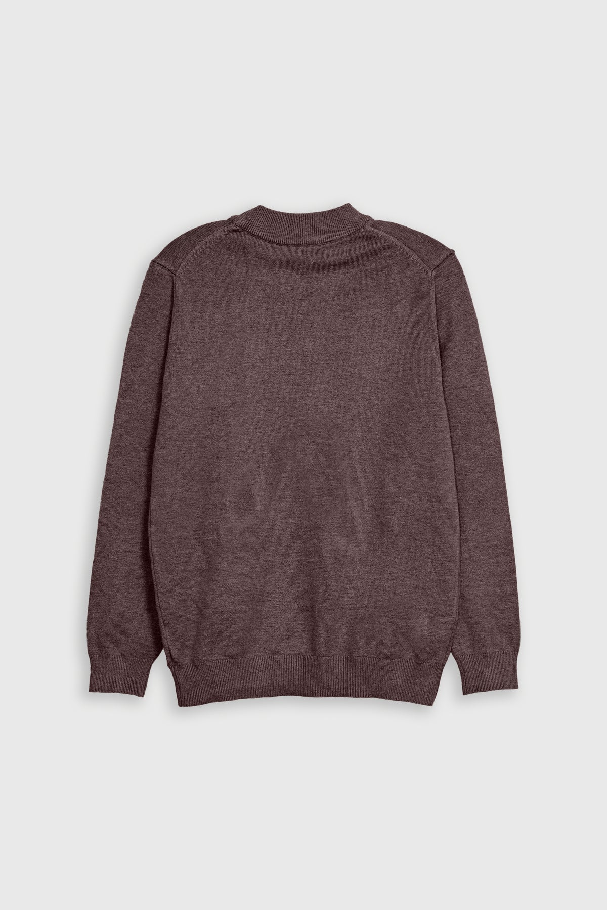 MEN CREW NECK BROWN SWEATER Reality
