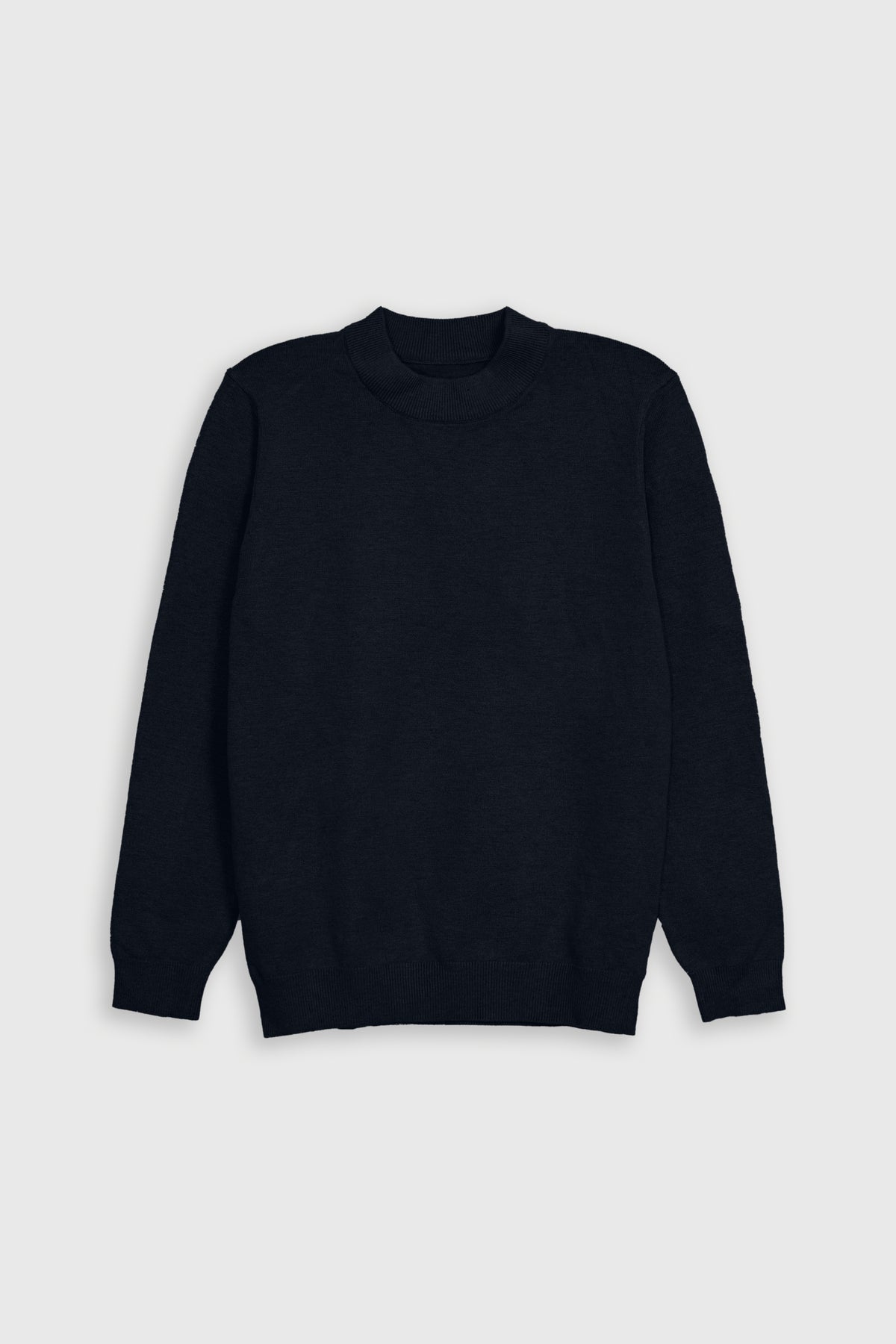 MEN CREW NECK BLACK SWEATER Reality