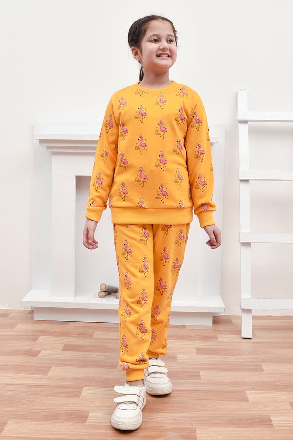 Flamingo Print Track Suit