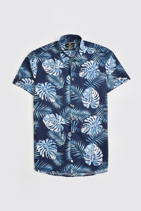 Oceanic Breeze Printed Shirt