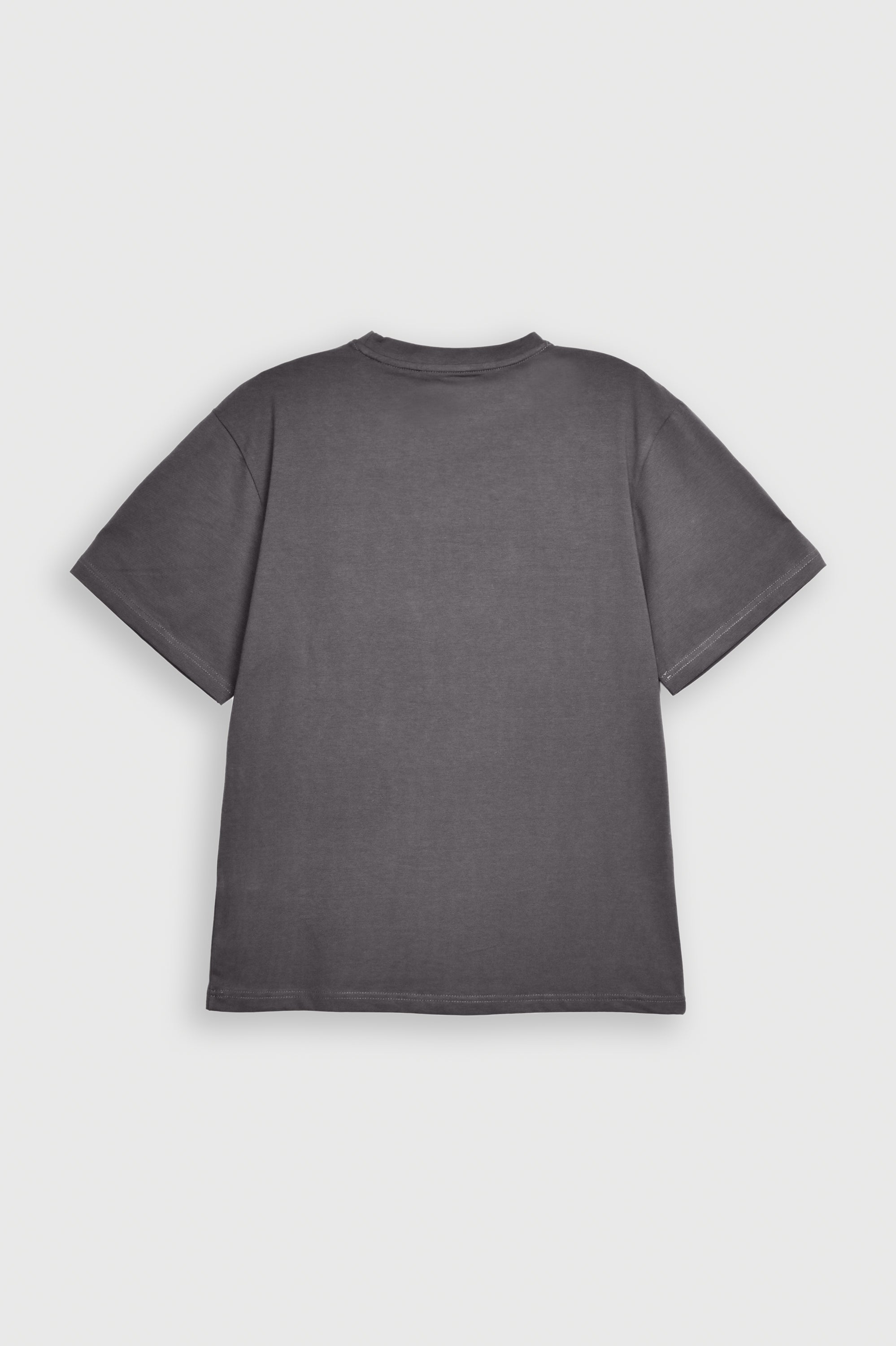 GRAY INTERLOCK DOWN SHOULDER TEE Reality
