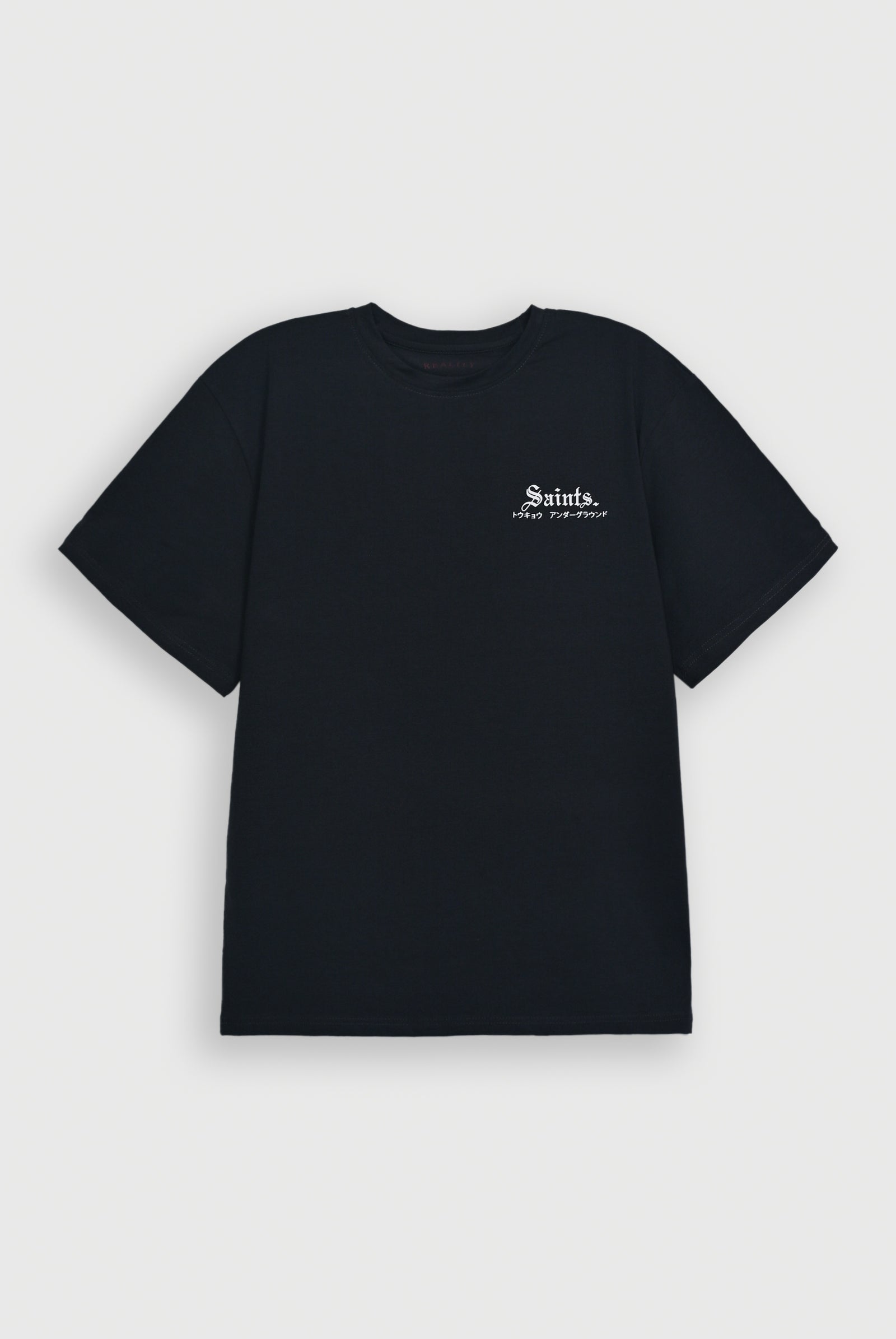CHARCOAL LYCRA JERSEY TEE Reality