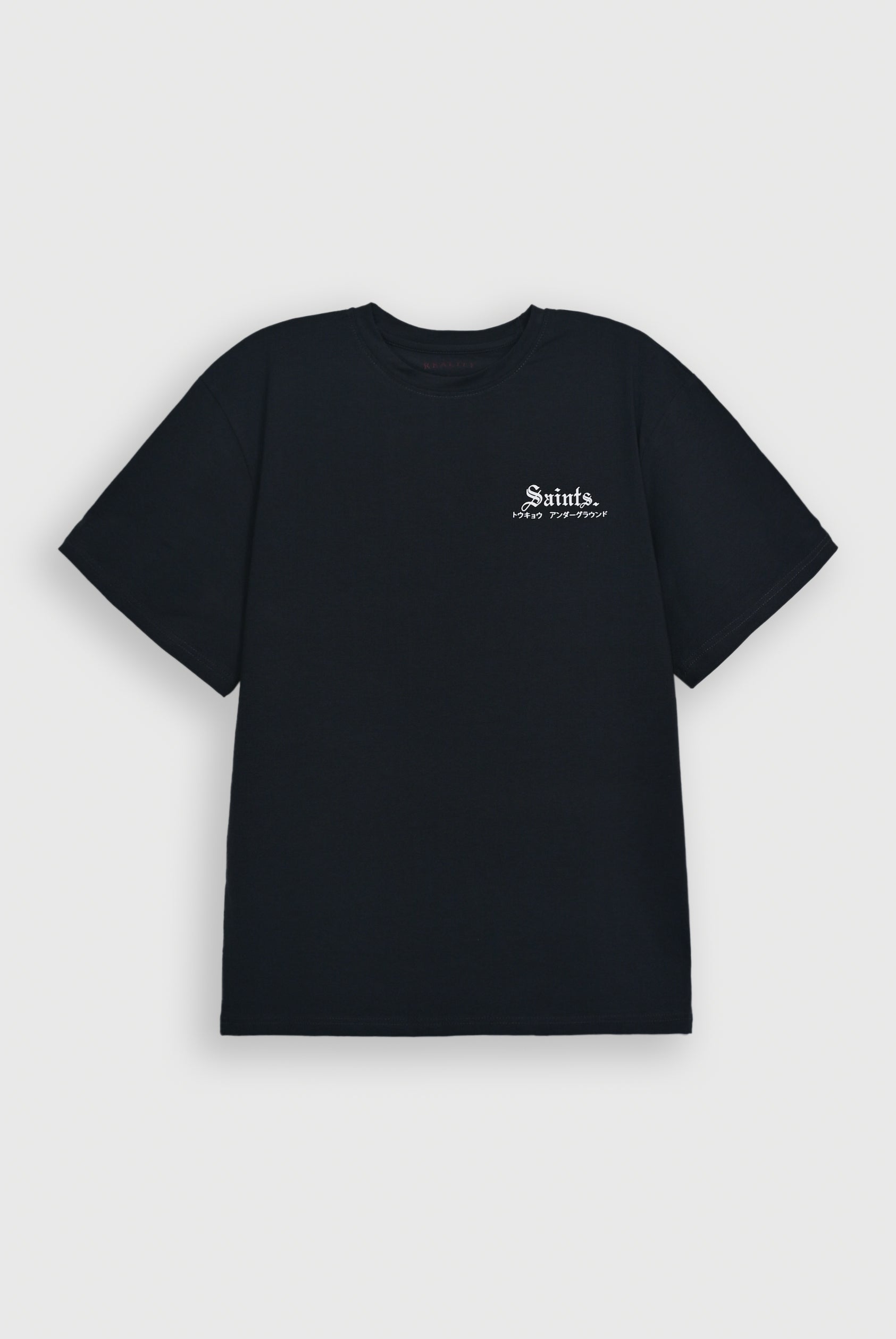 CHARCOAL LYCRA JERSEY TEE Reality