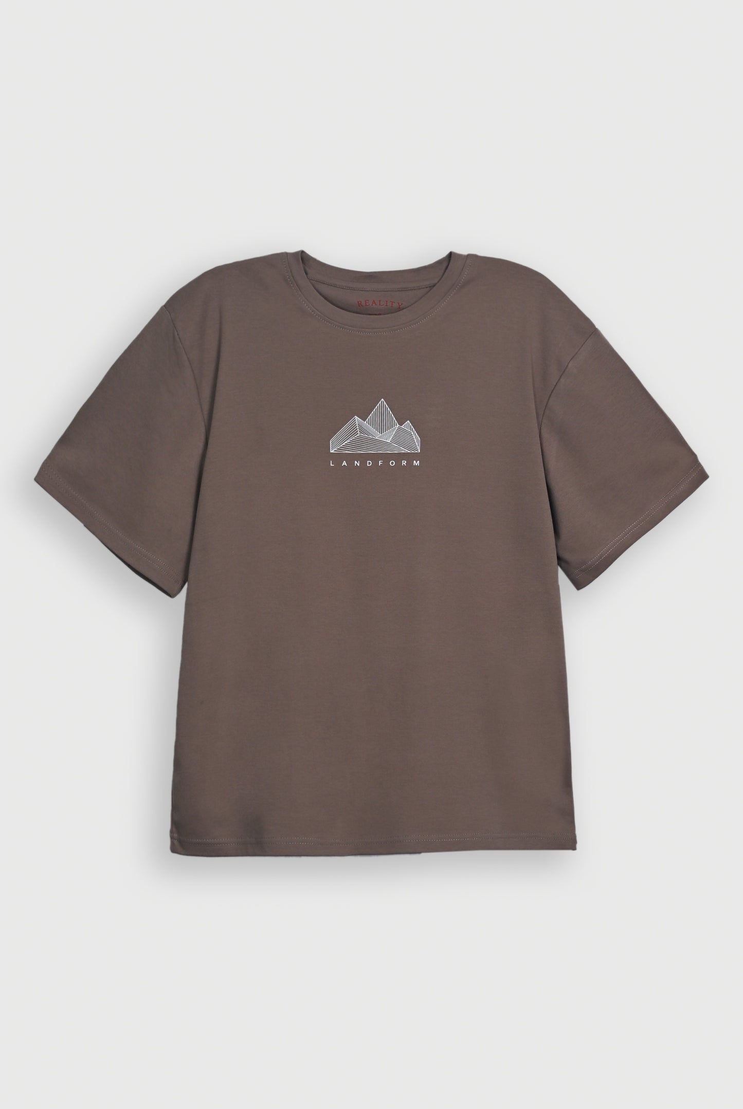 LIGHT BROWN LYCRA JERSEY TEE Reality