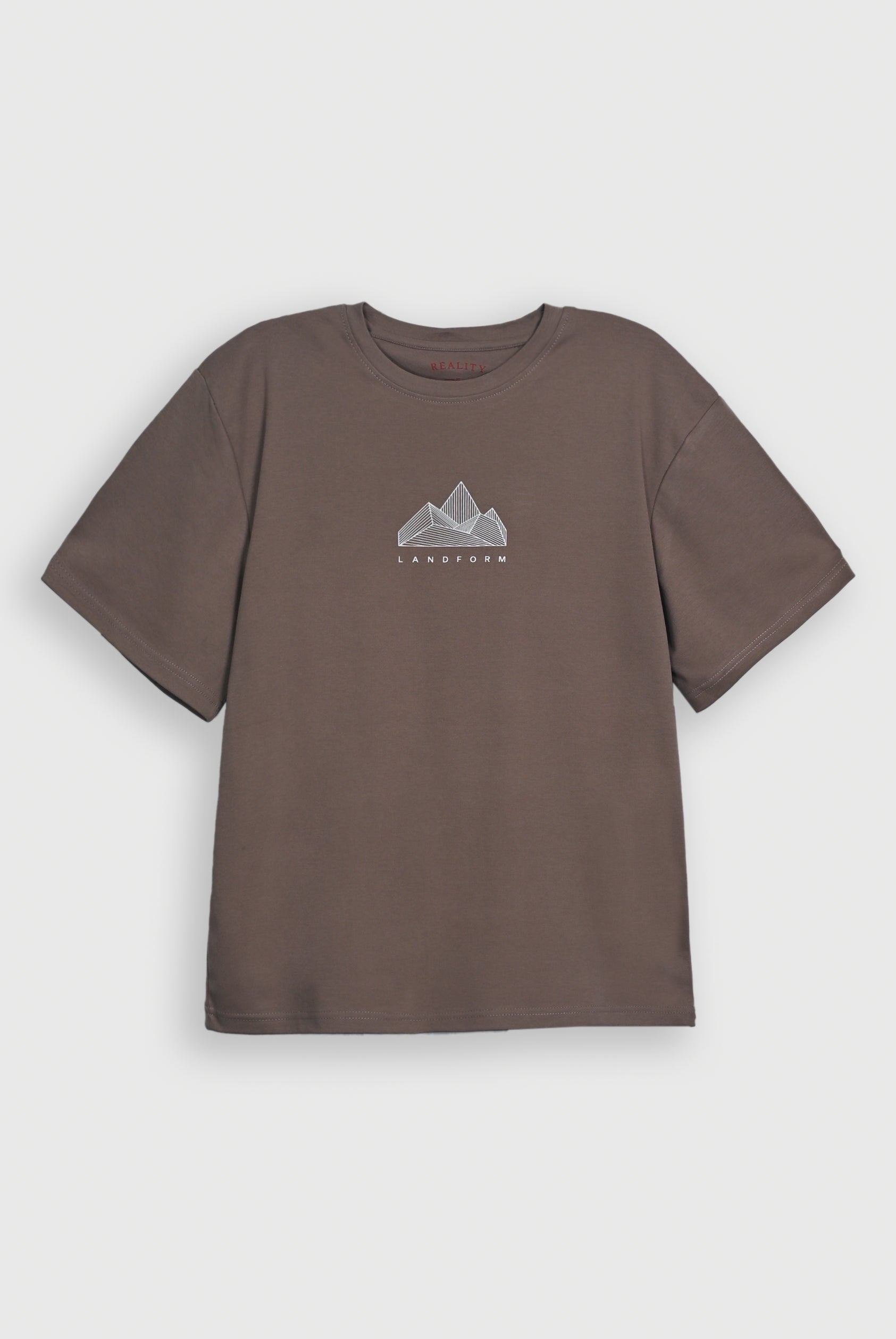 LIGHT BROWN LYCRA JERSEY TEE Reality