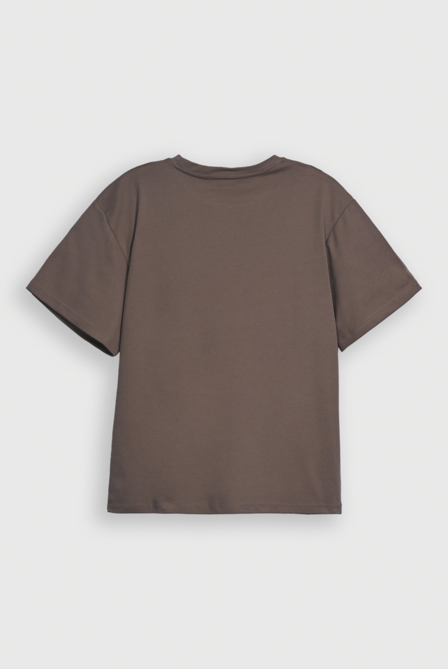 LIGHT BROWN LYCRA JERSEY TEE Reality