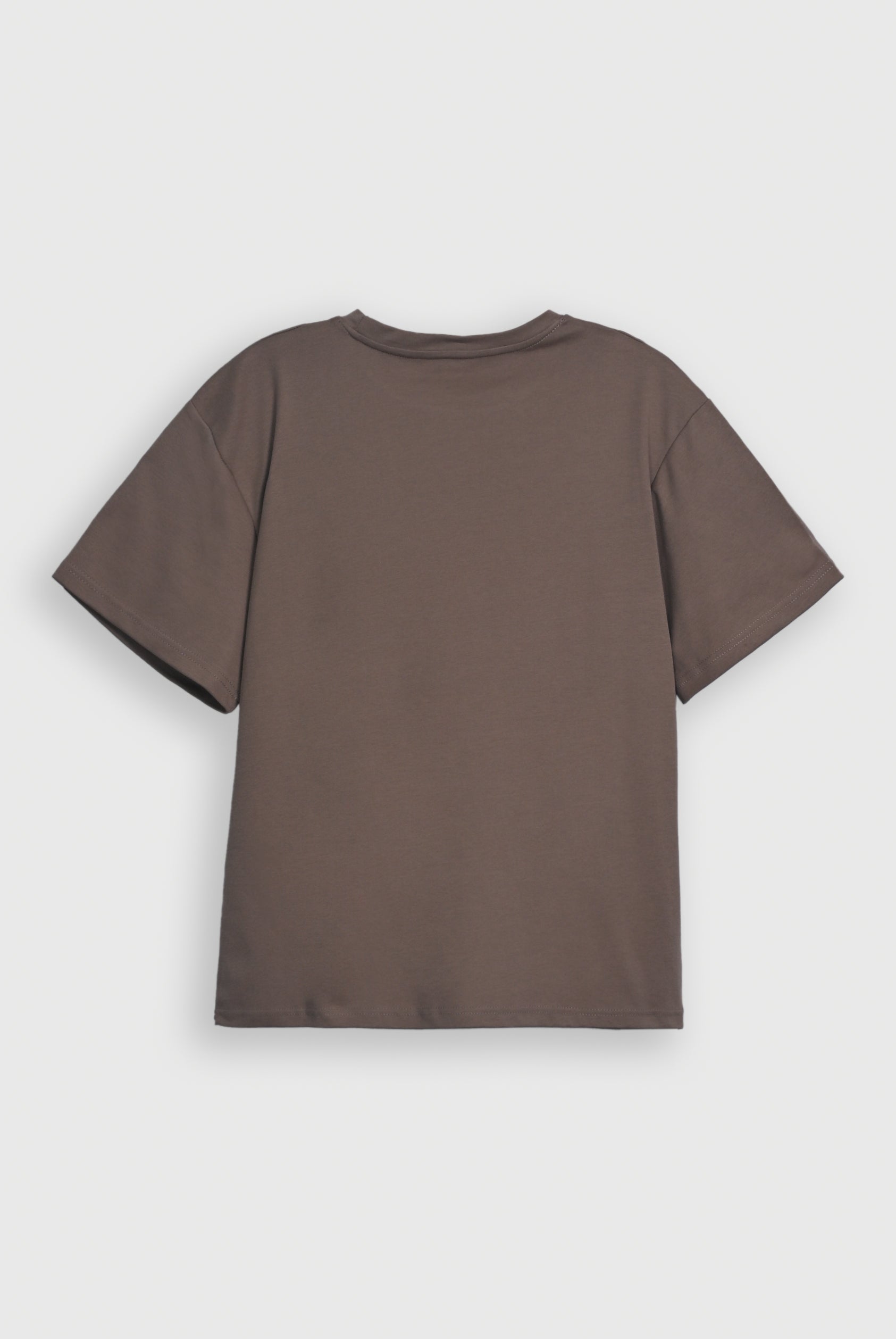 LIGHT BROWN LYCRA JERSEY TEE Reality