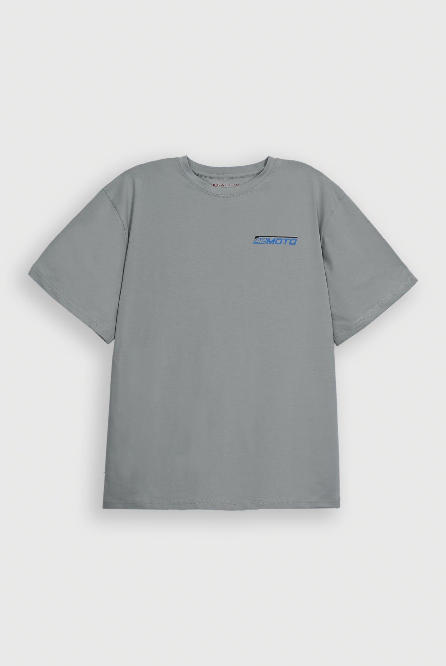 LIGHT GREEN LYCRA JERSEY MOTO GRAPHIC TEE