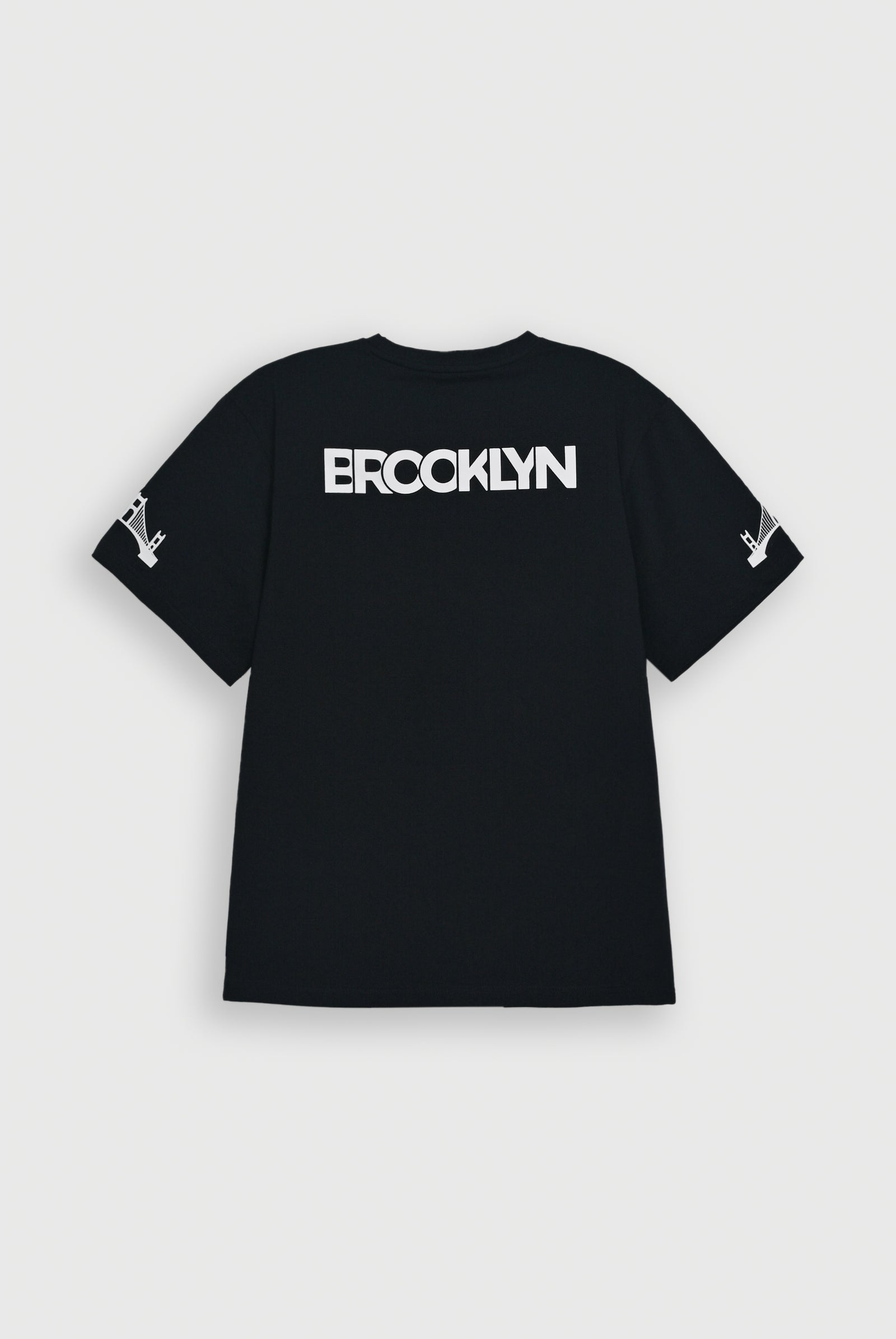 BLACK LYCRA JERSEY BROOKLYN GRAPHIC TEE Reality