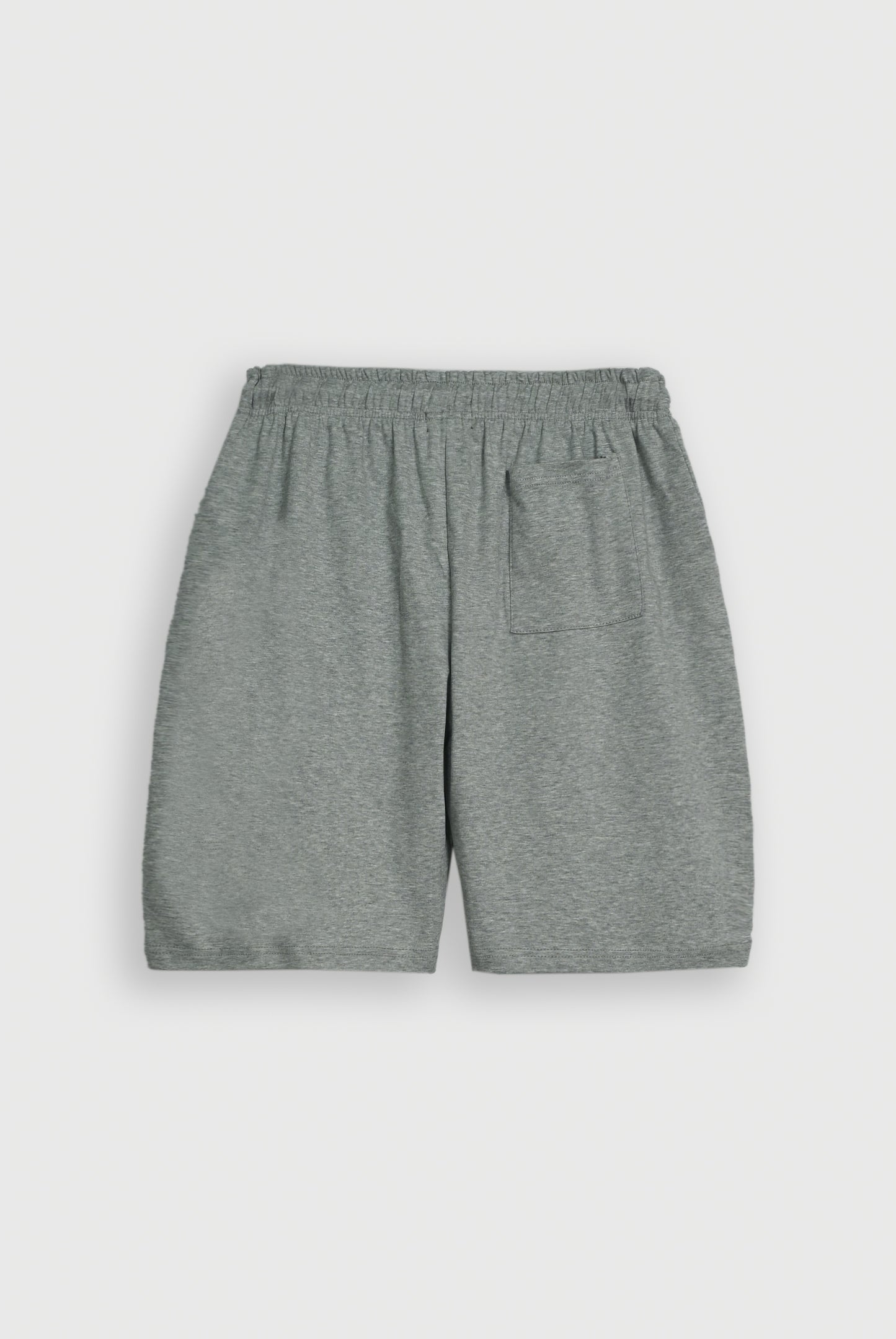 SOLID COTTON GRAY SHORTS