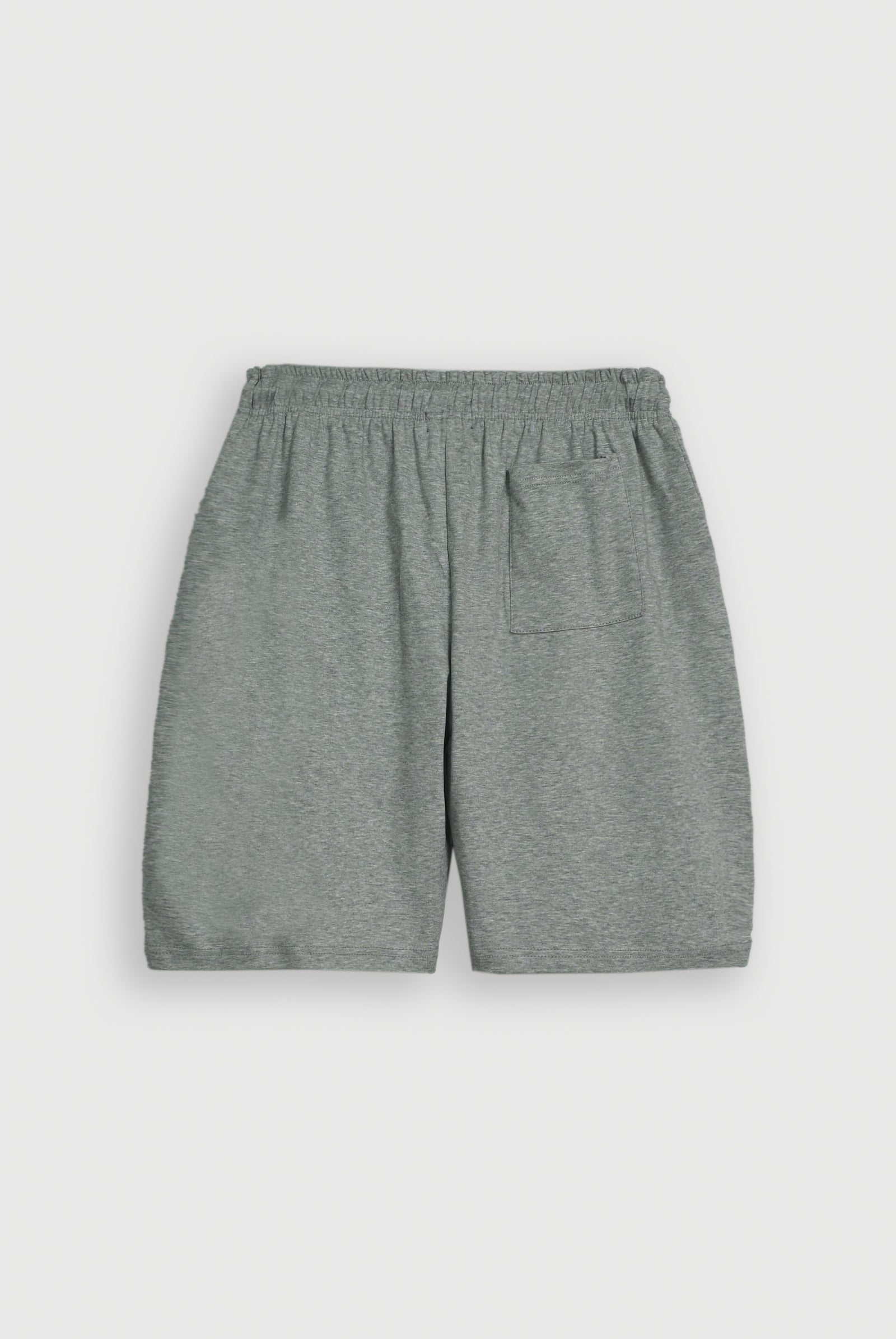 SOLID COTTON GRAY SHORTS Reality