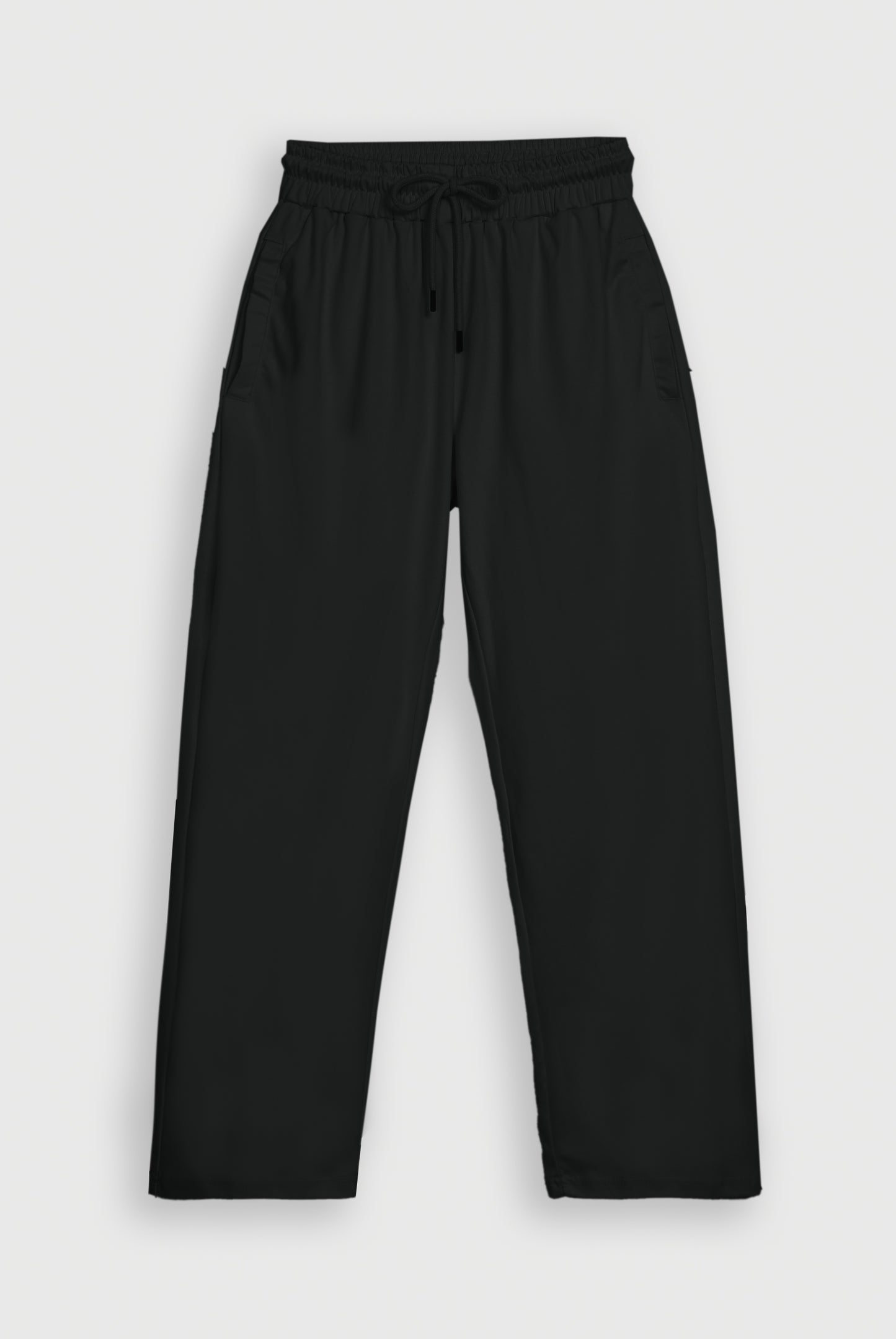 GRAY INTERLOCK KNITTED TROUSER