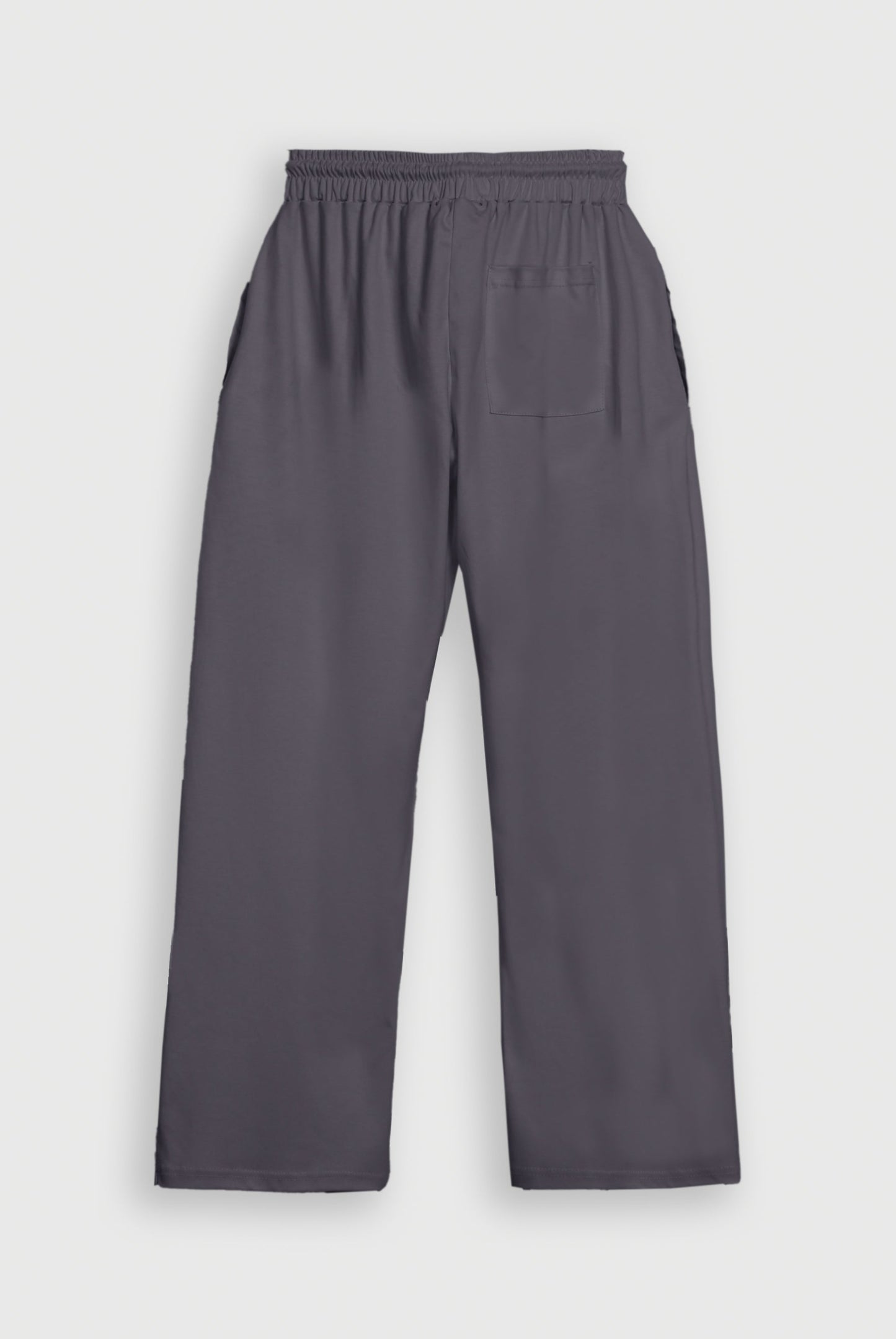 DARK GREY INTERLOCK KNITTED TROUSER Reality