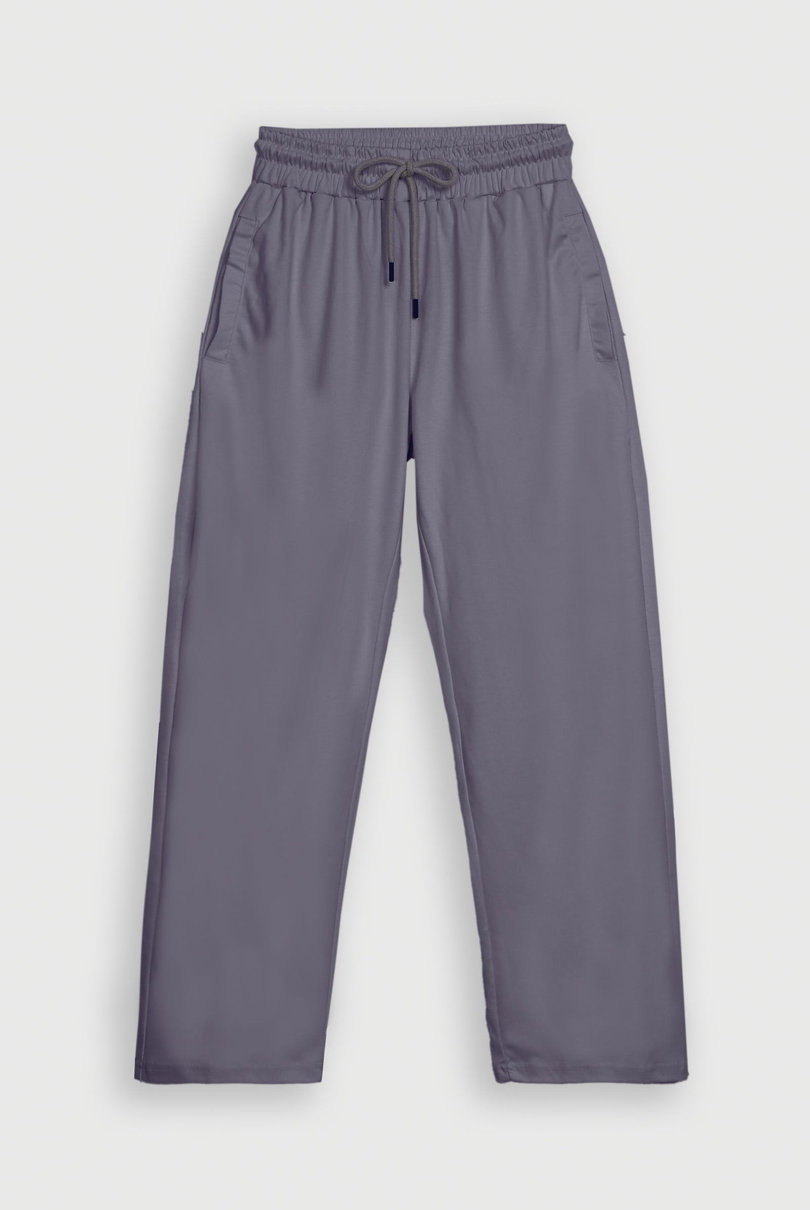LIGHT BROWN INTERLOCK KNITTED TROUSER Reality