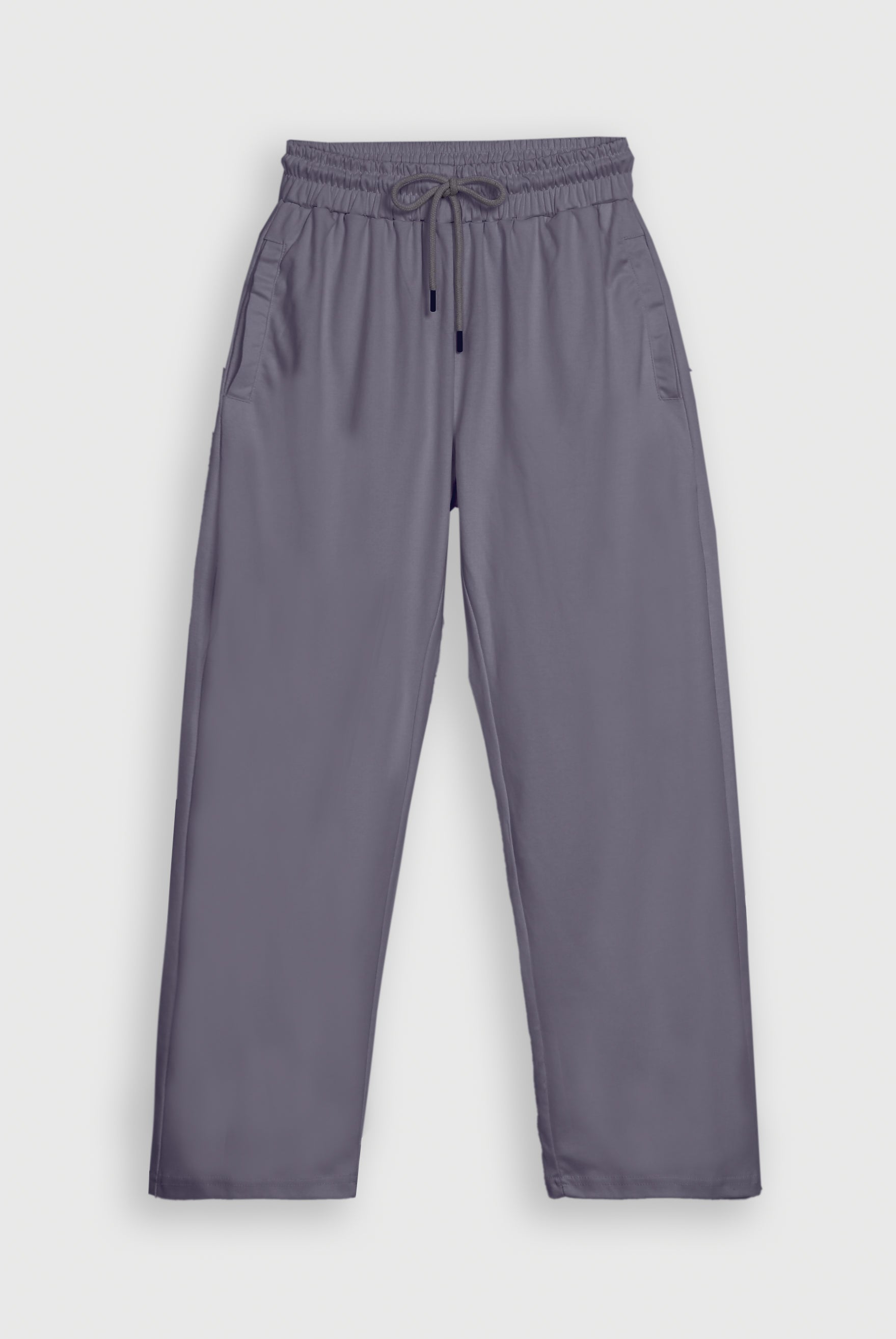 LIGHT BROWN INTERLOCK KNITTED TROUSER Reality