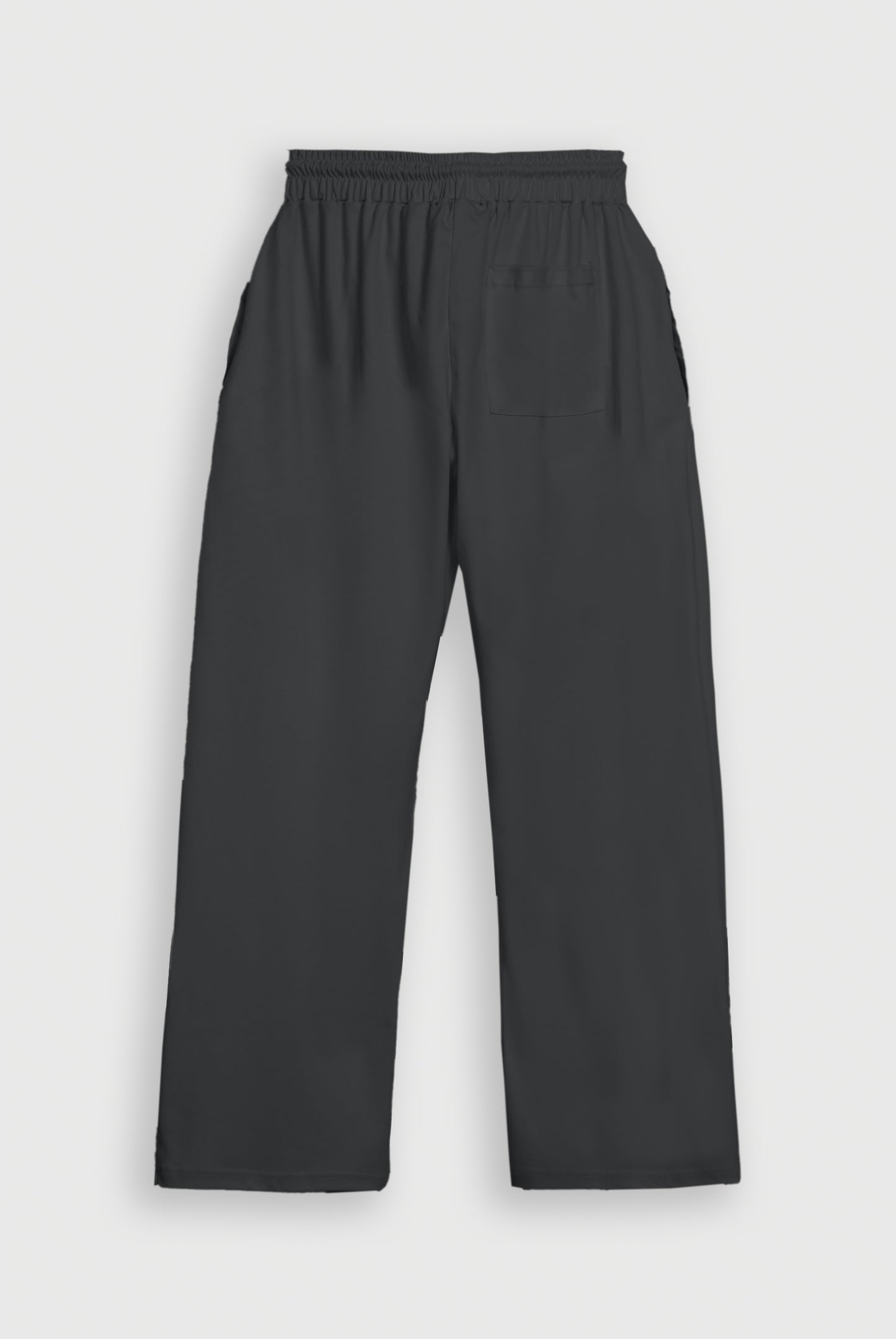 DARK GRAY INTERLOCK KNITTED TROUSER
