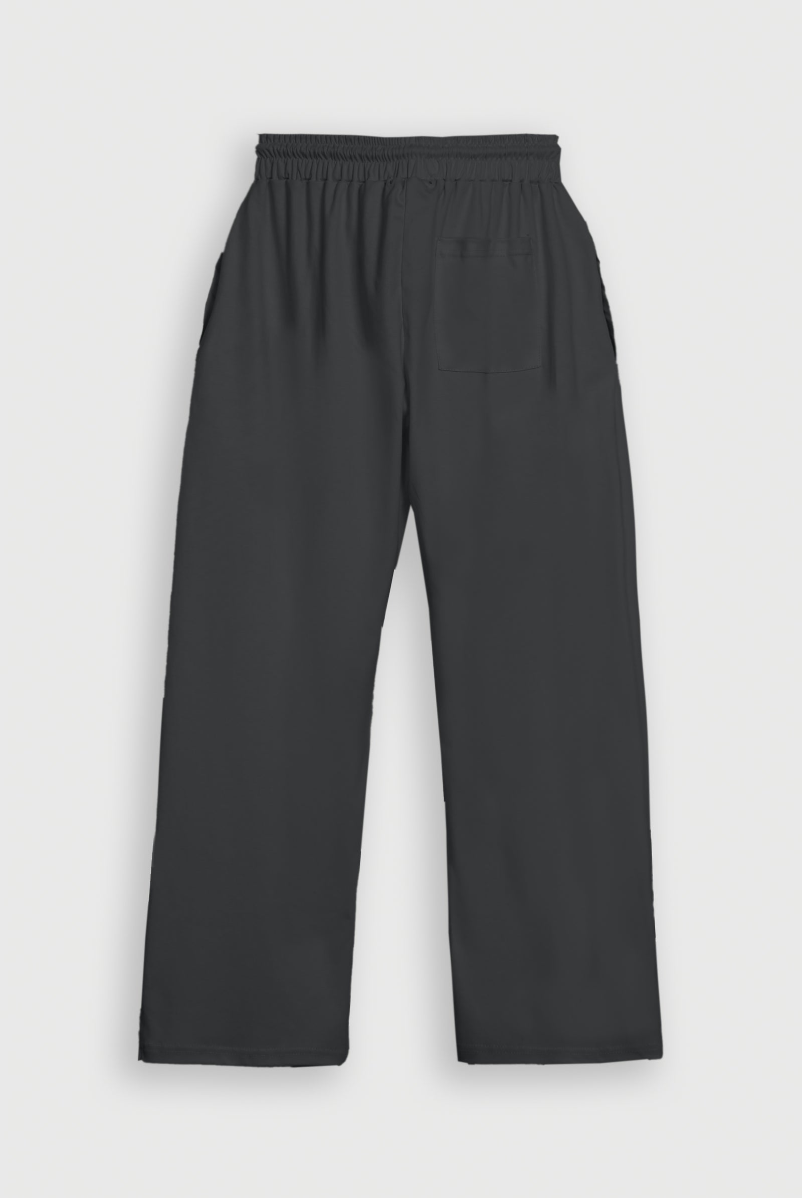 DARK GRAY INTERLOCK KNITTED TROUSER Reality
