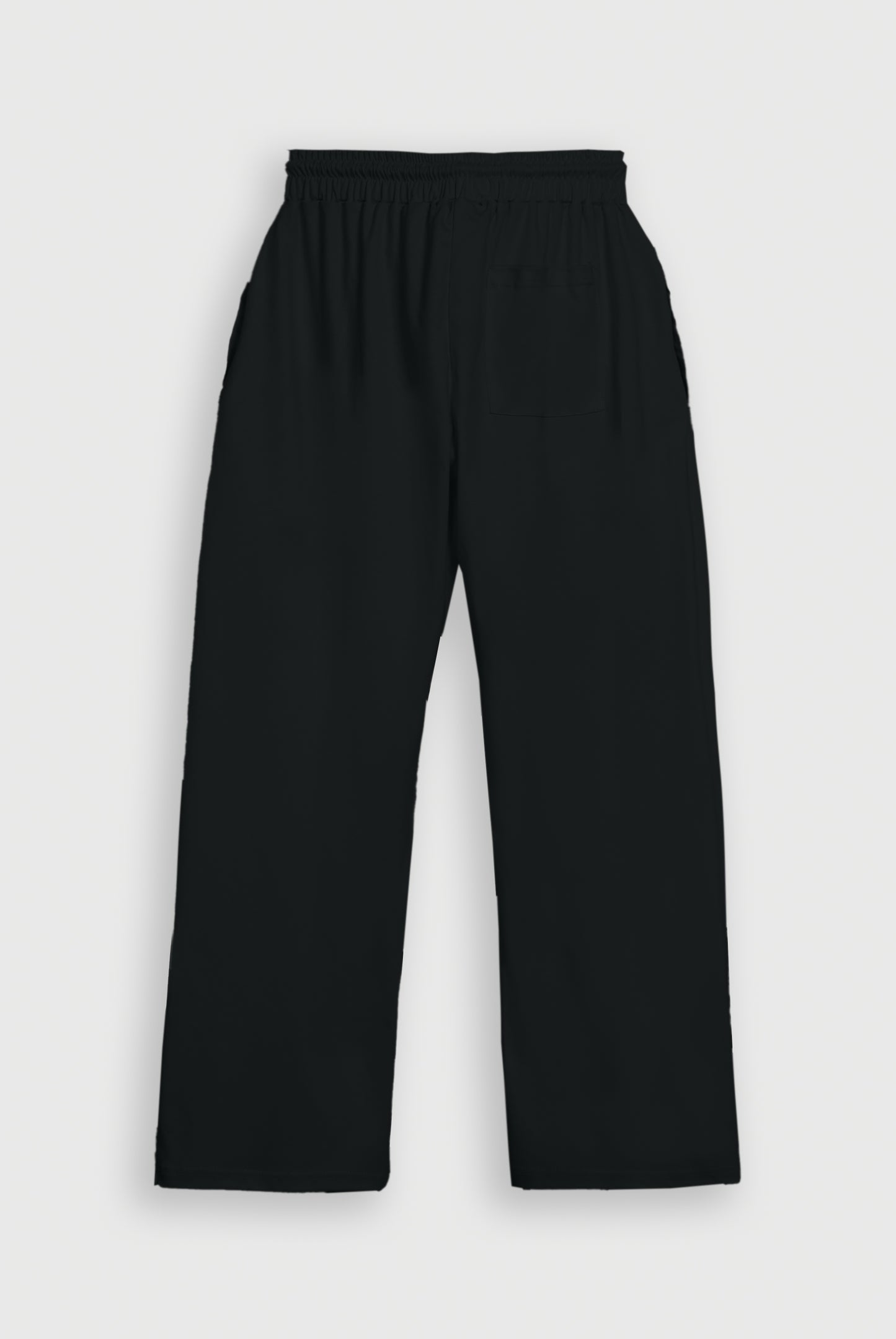 BLACK INTERLOCK KNITTED TROUSER