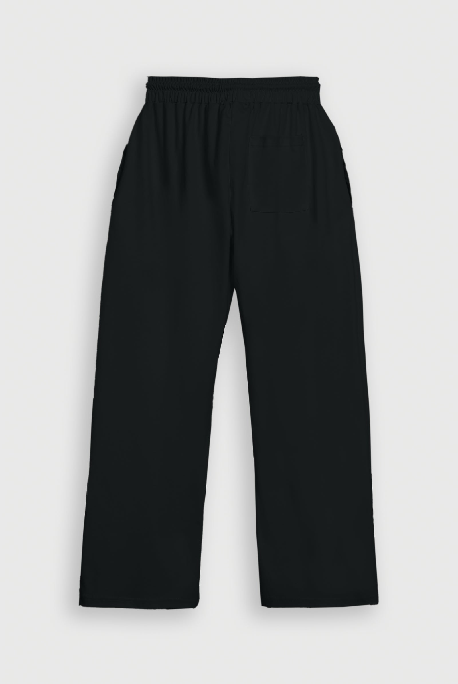 BLACK INTERLOCK KNITTED TROUSER Reality