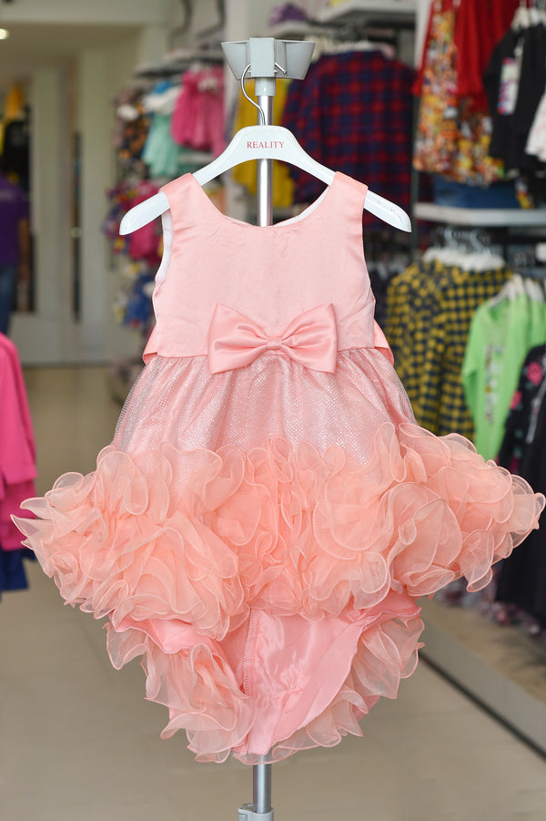 Twinkle Peach Party Frock