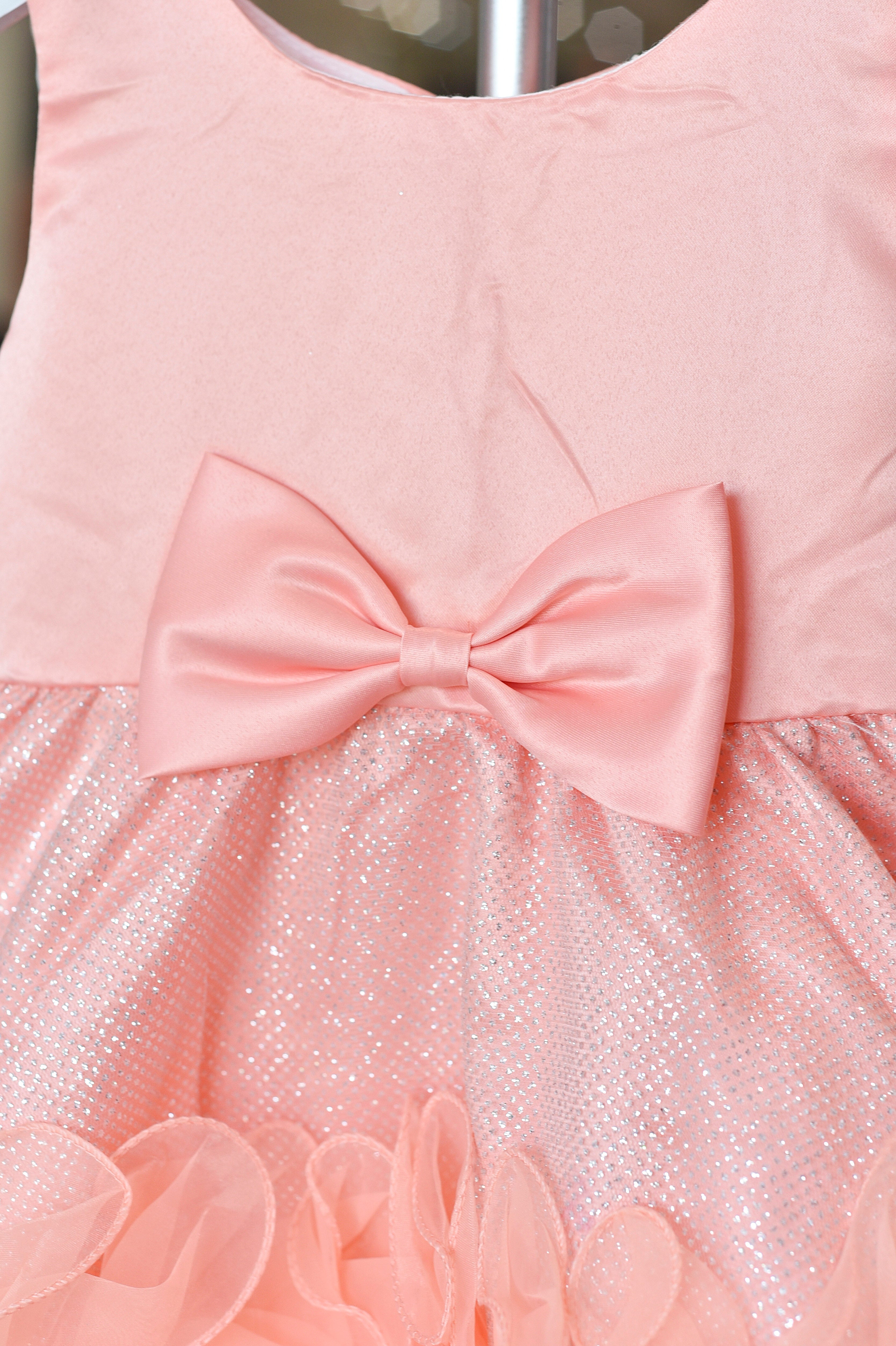 Twinkle Peach Party Frock Reality