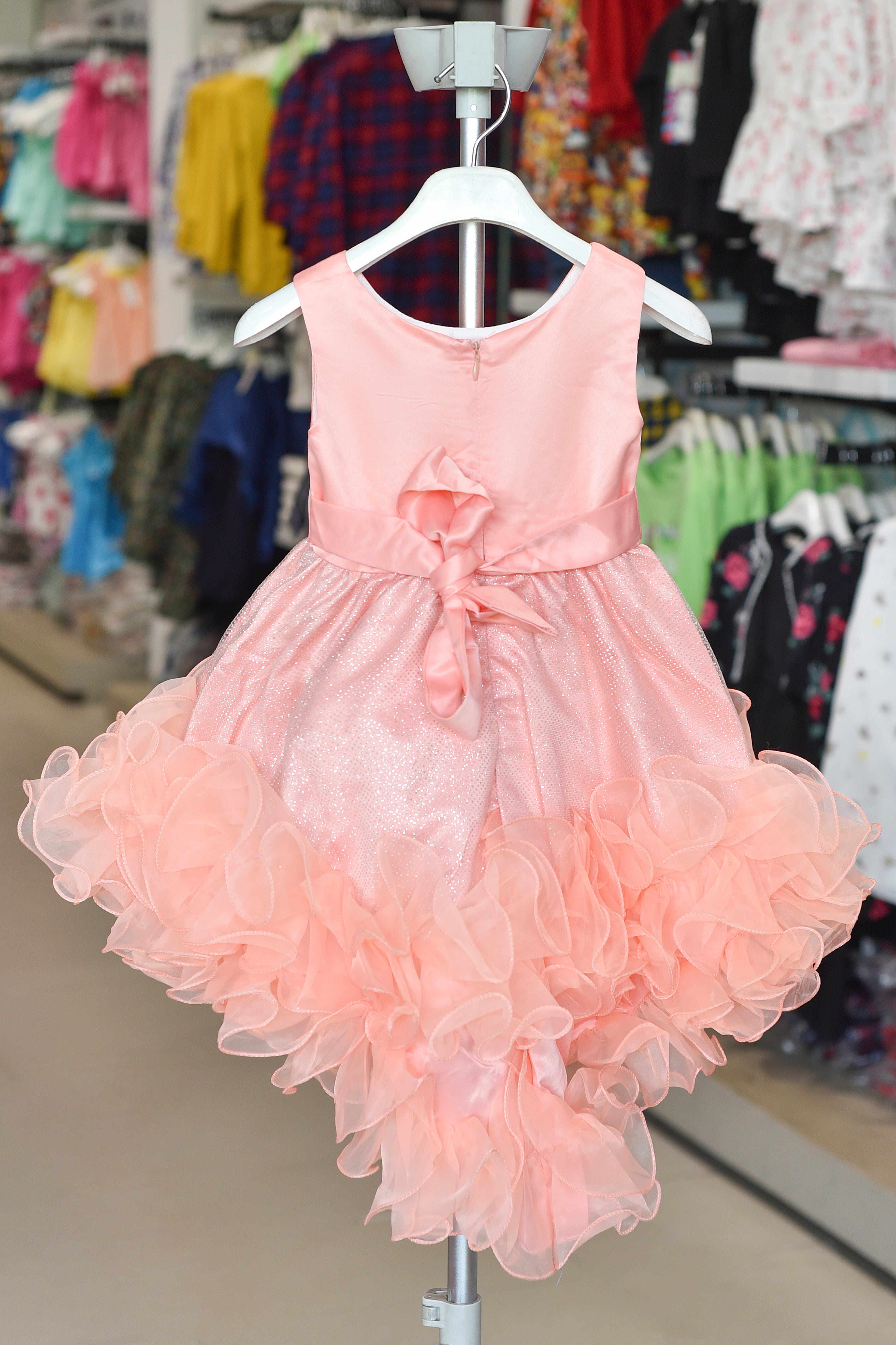 Twinkle Peach Party Frock Reality