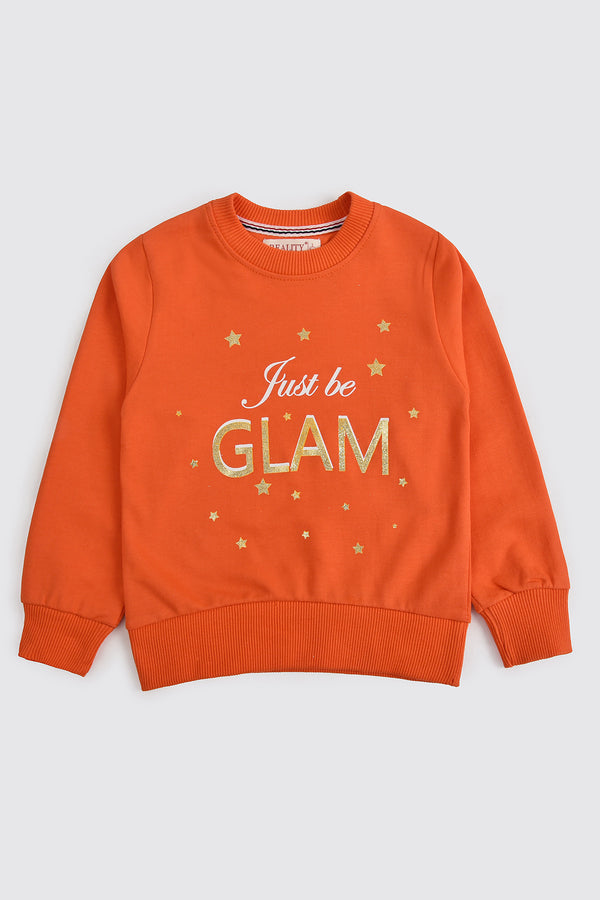 Orange Glam Sweatshirt