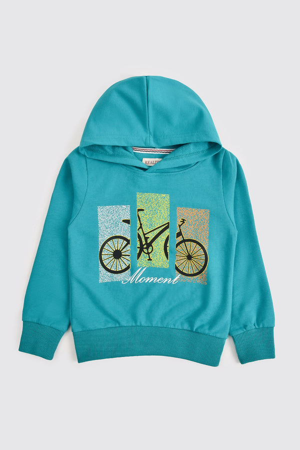 Blue Cycle Graphic Hoodie