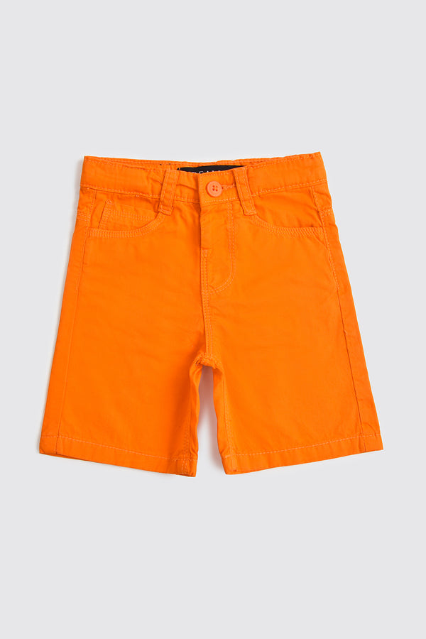Orange Cotton Shorts (3-24M)