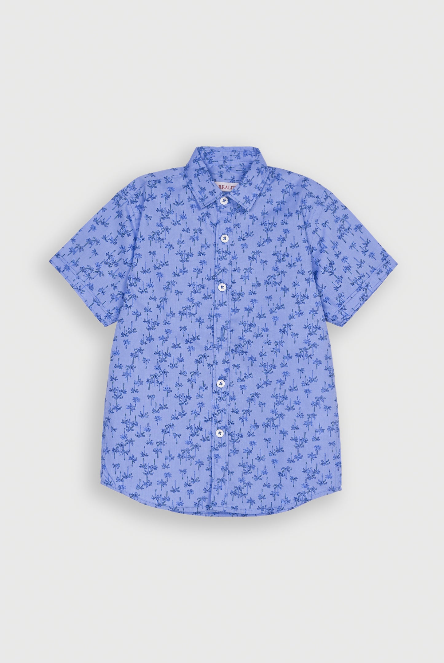 PRINTED BLUE SHIRT