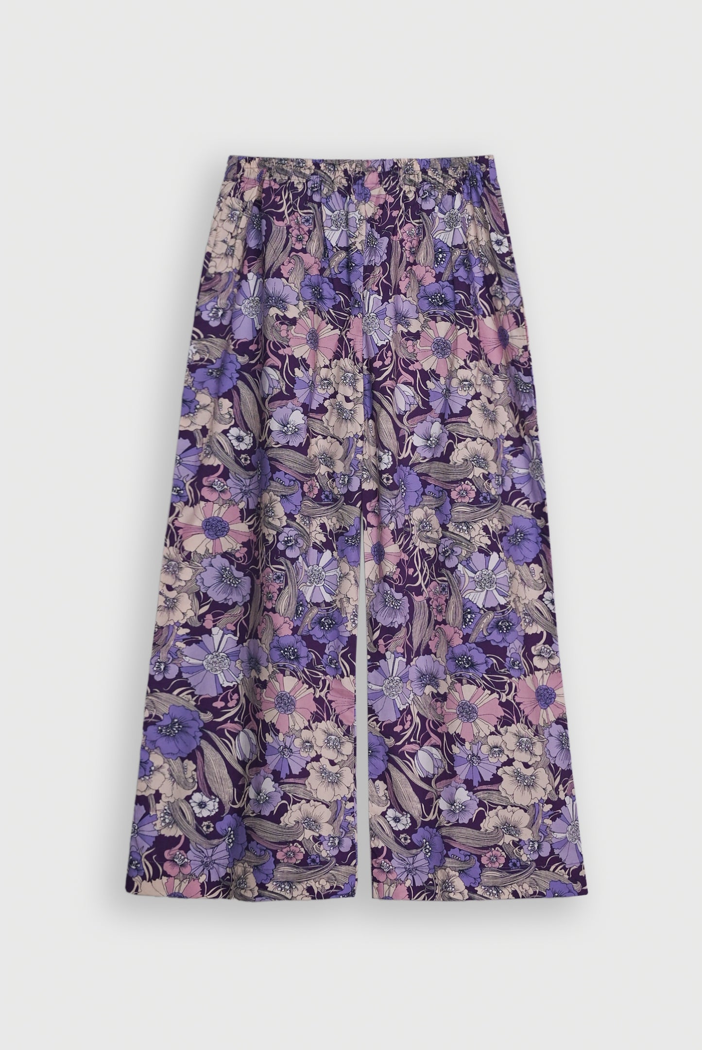 PURPLE FLORAL BLACK FROCK Reality
