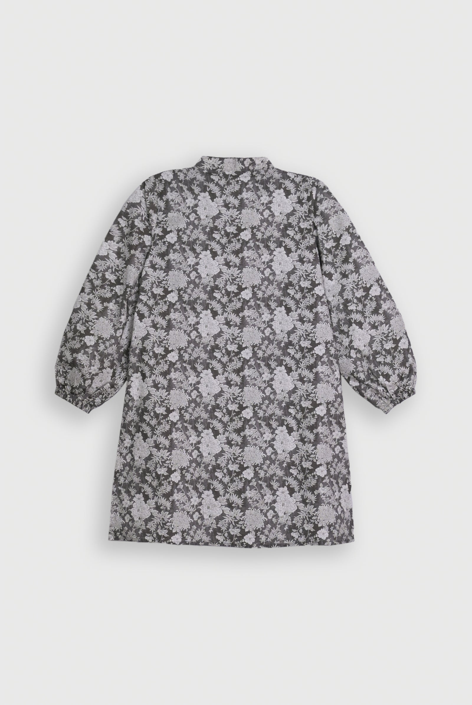 GRAY FLORAL FROCK Reality